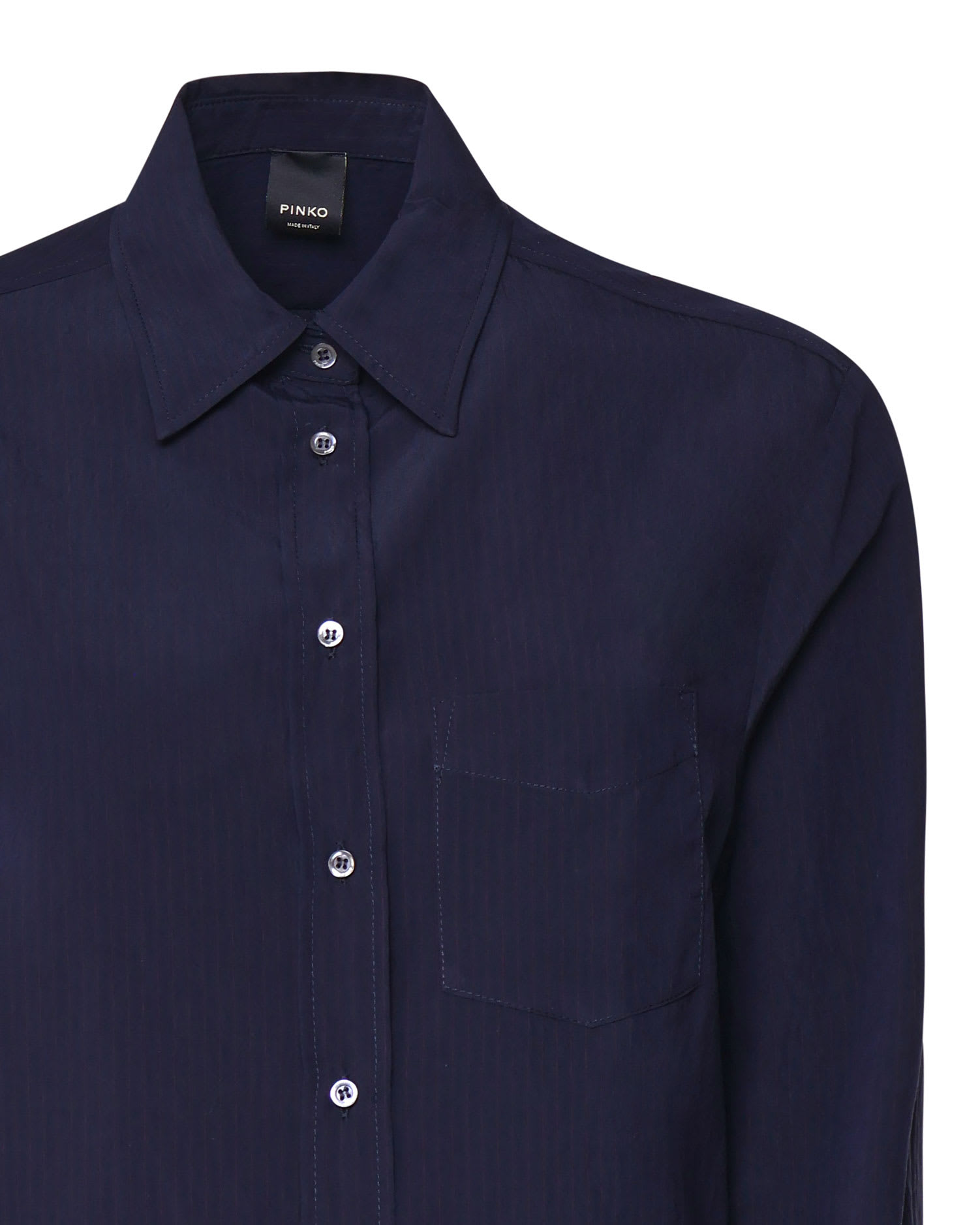 Shop Pinko Cotton Shirt In Blue