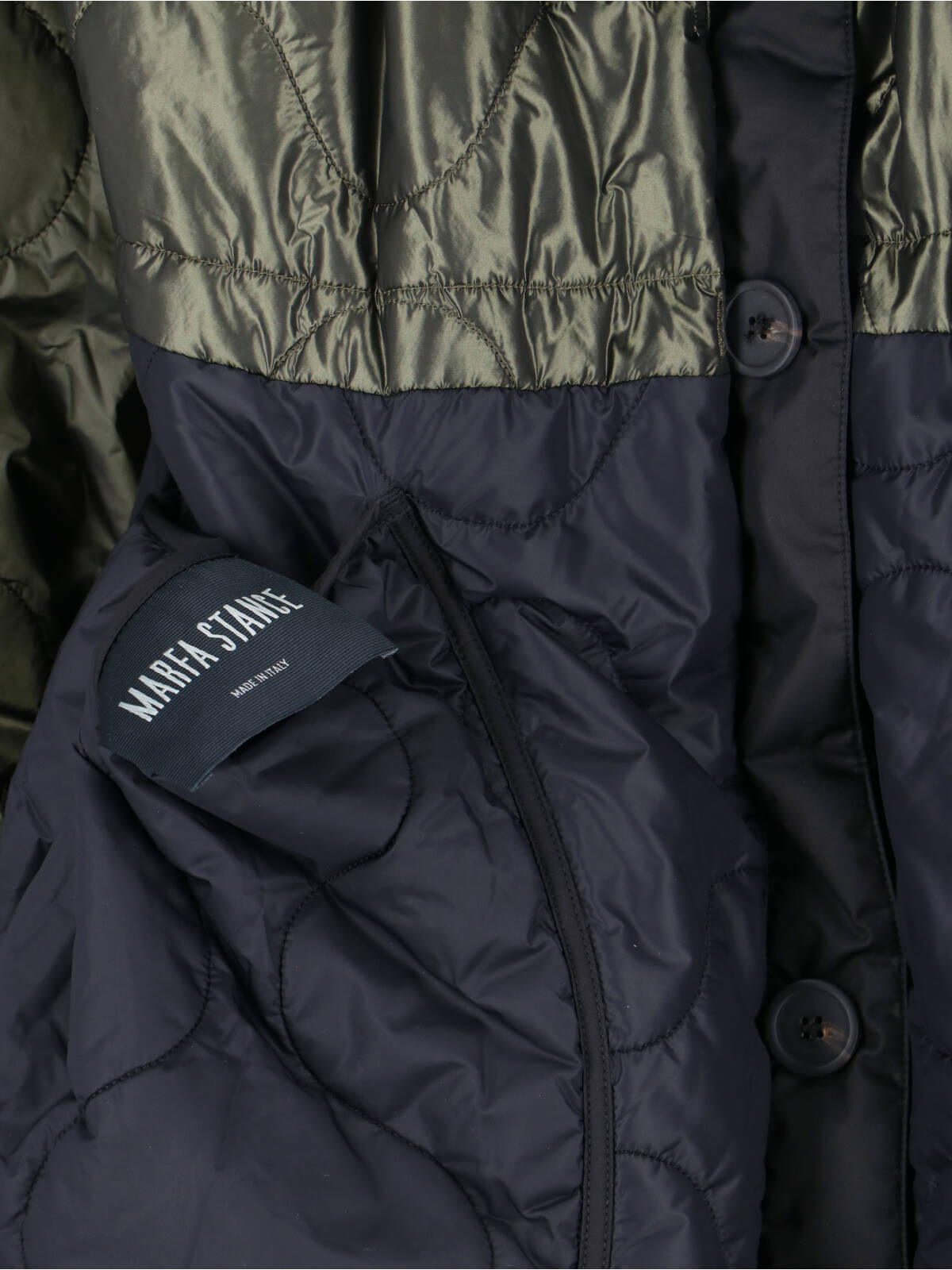 Marfa Stance Parachute Reversible Parka In Blue