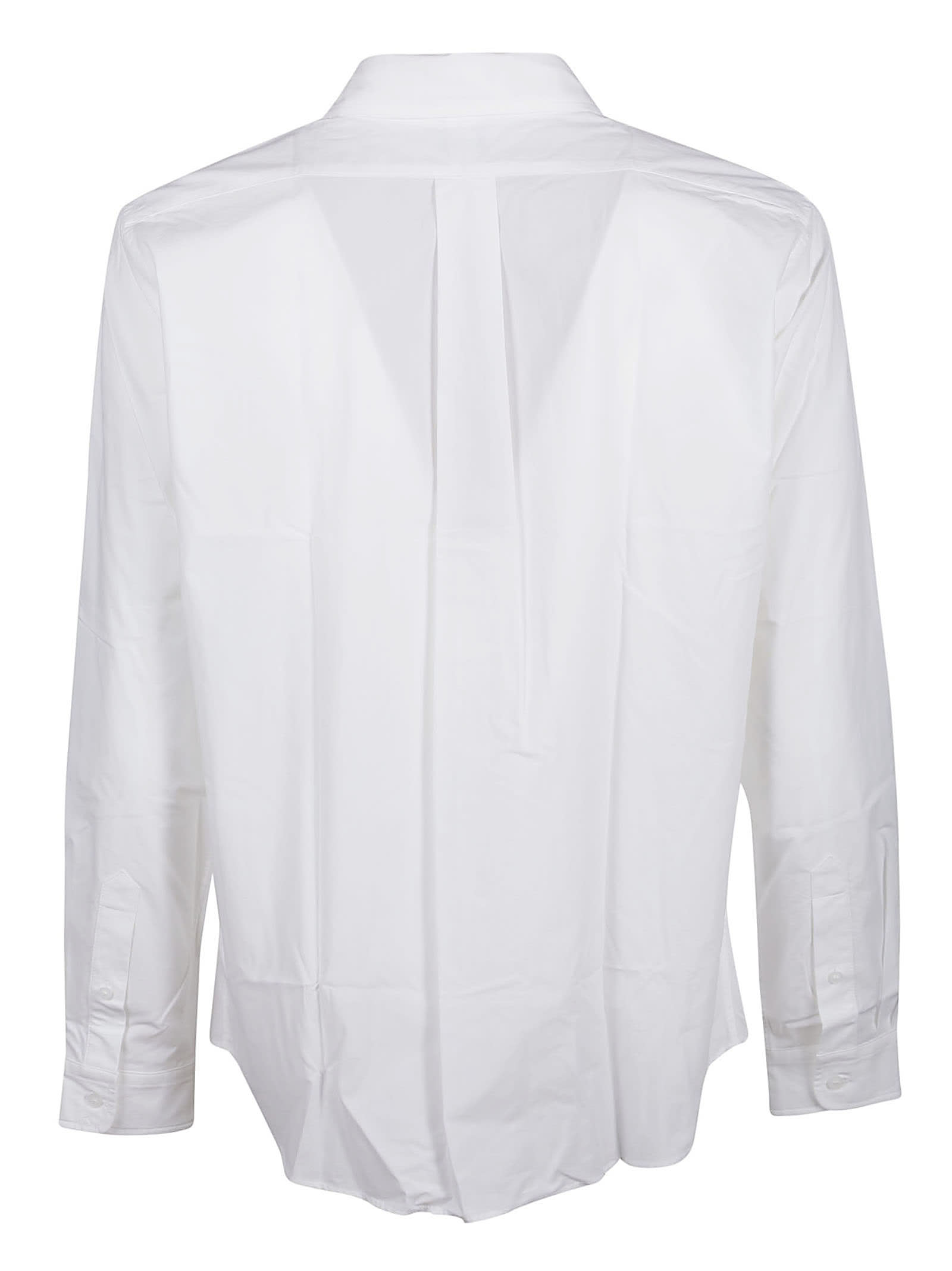 Shop Kenzo Boke Flower Crest Casual Shirt In Blanc