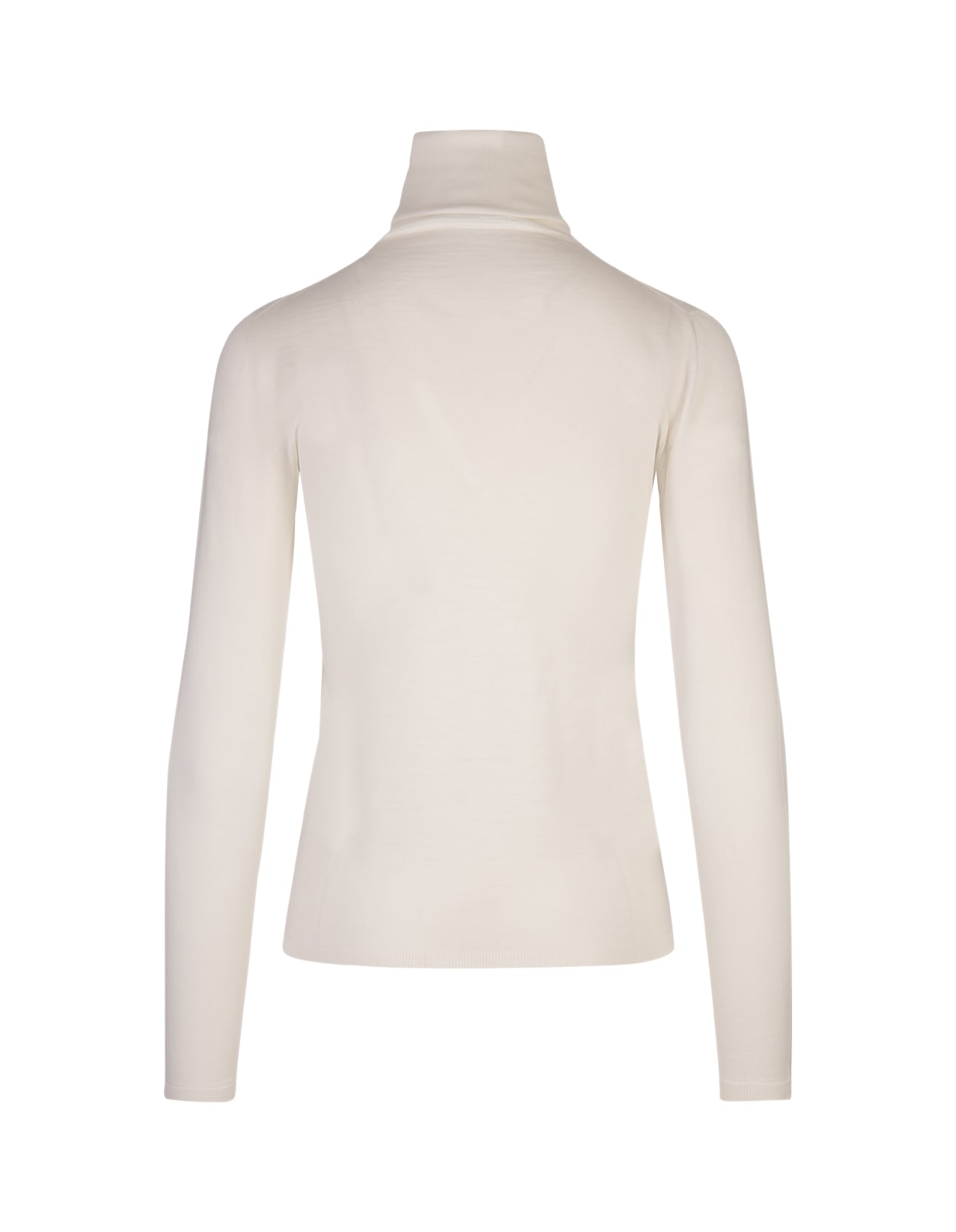 Shop Max Mara White Saluto Turtleneck Sweater