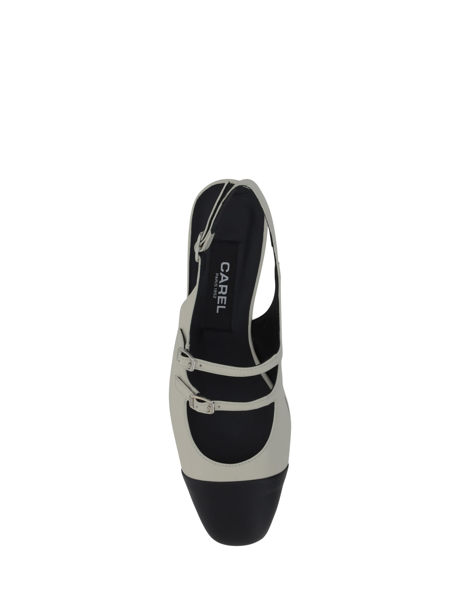 Shop Carel Abricot Pumps In Beige And Black