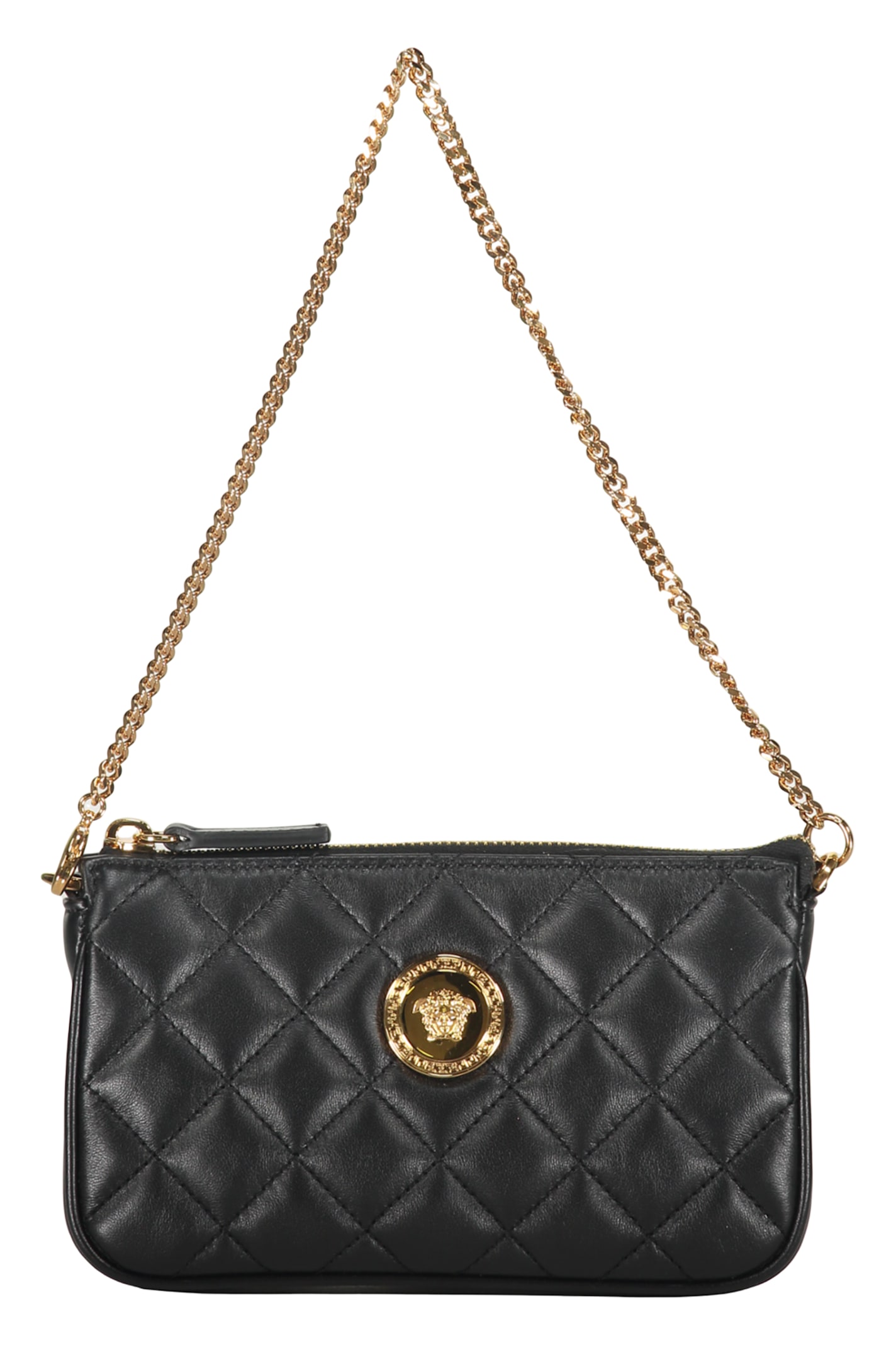 Versace Elegant And Refined Black Bag In Black