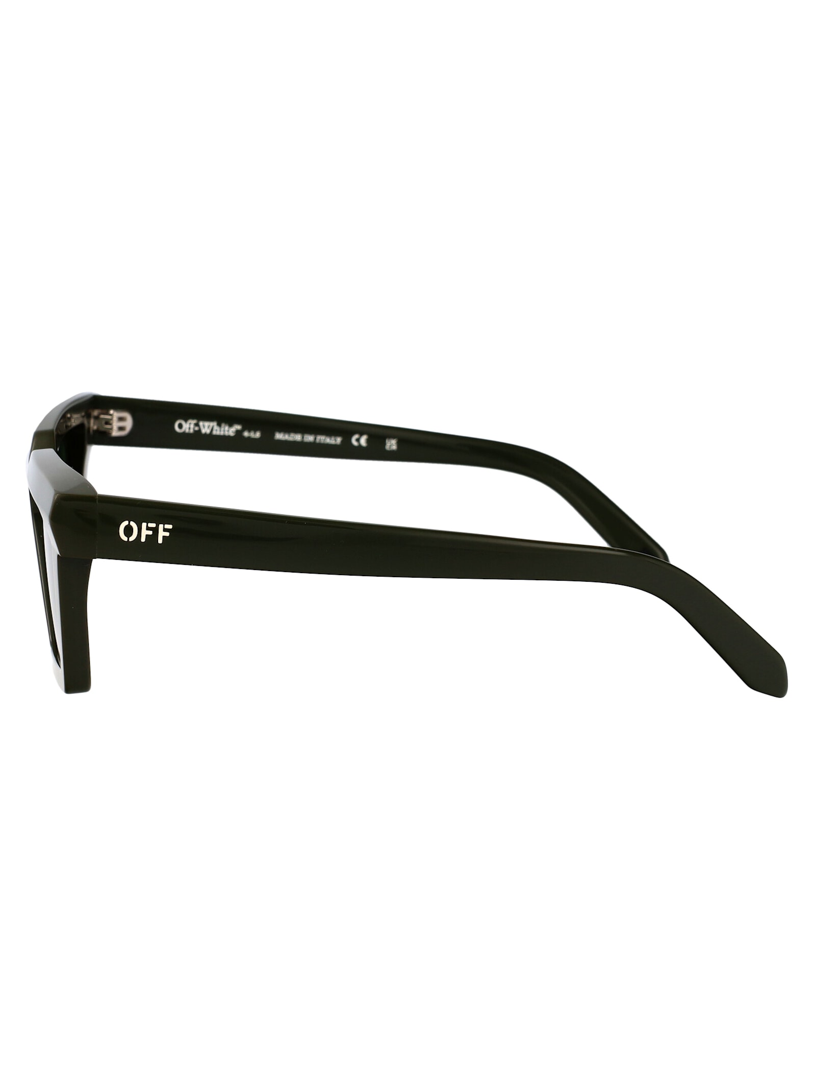 Off-white Windsor Logo-plaque Sunglasses In Military Green Green