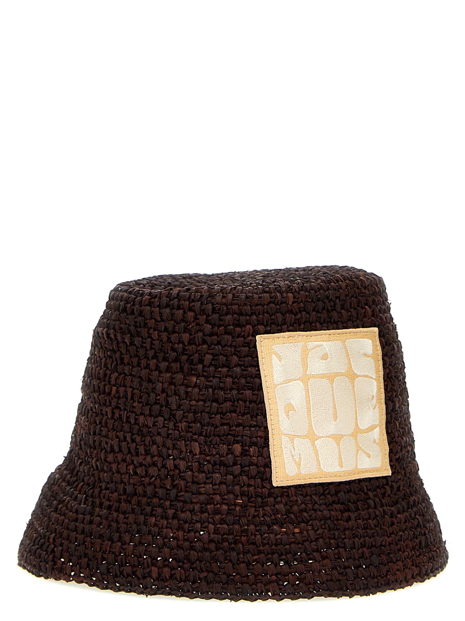 Shop Jacquemus Le Bob Ficiu Bucket Hat In Brown