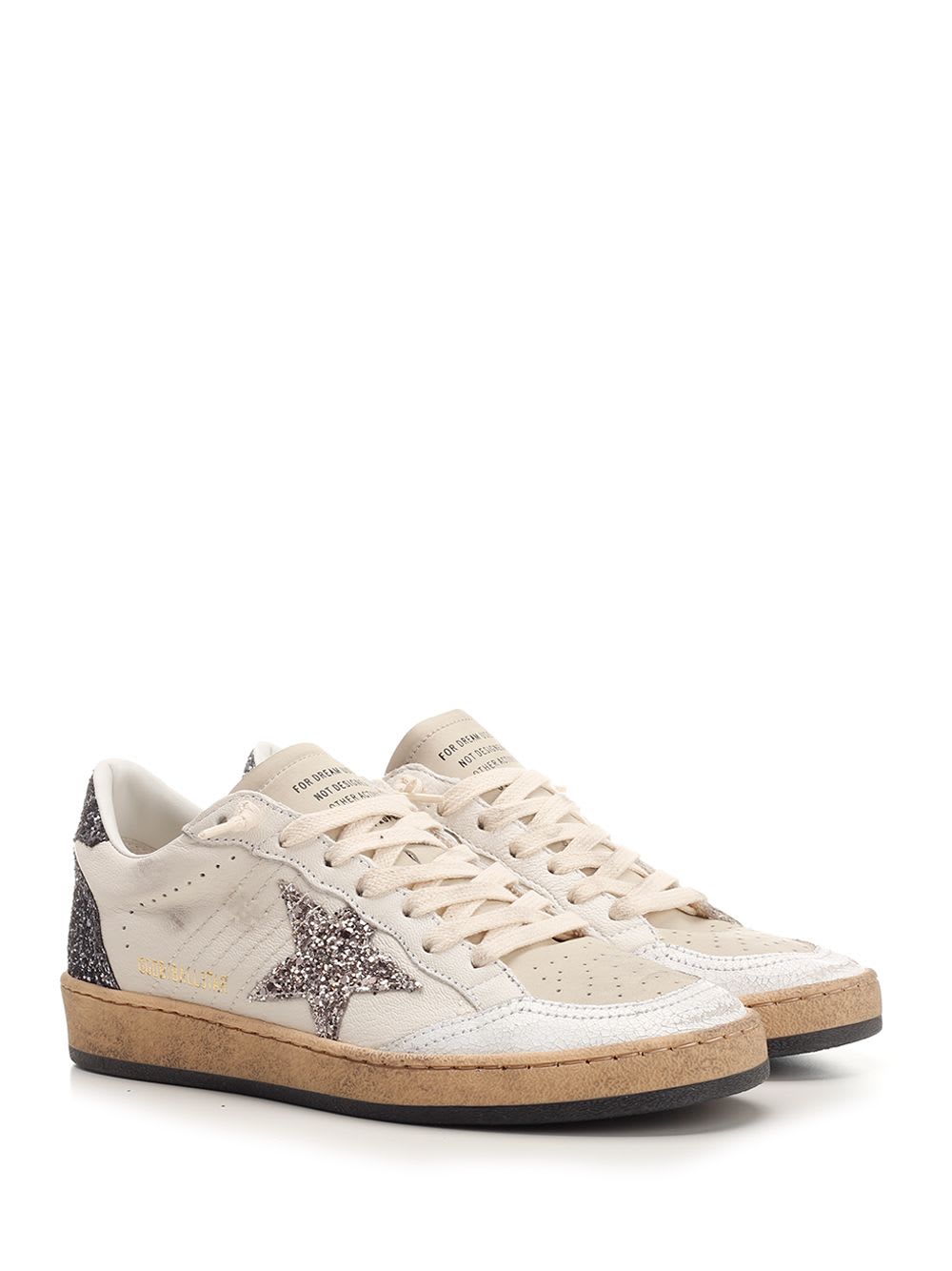 Shop Golden Goose Ball Star Sneakers In Grey