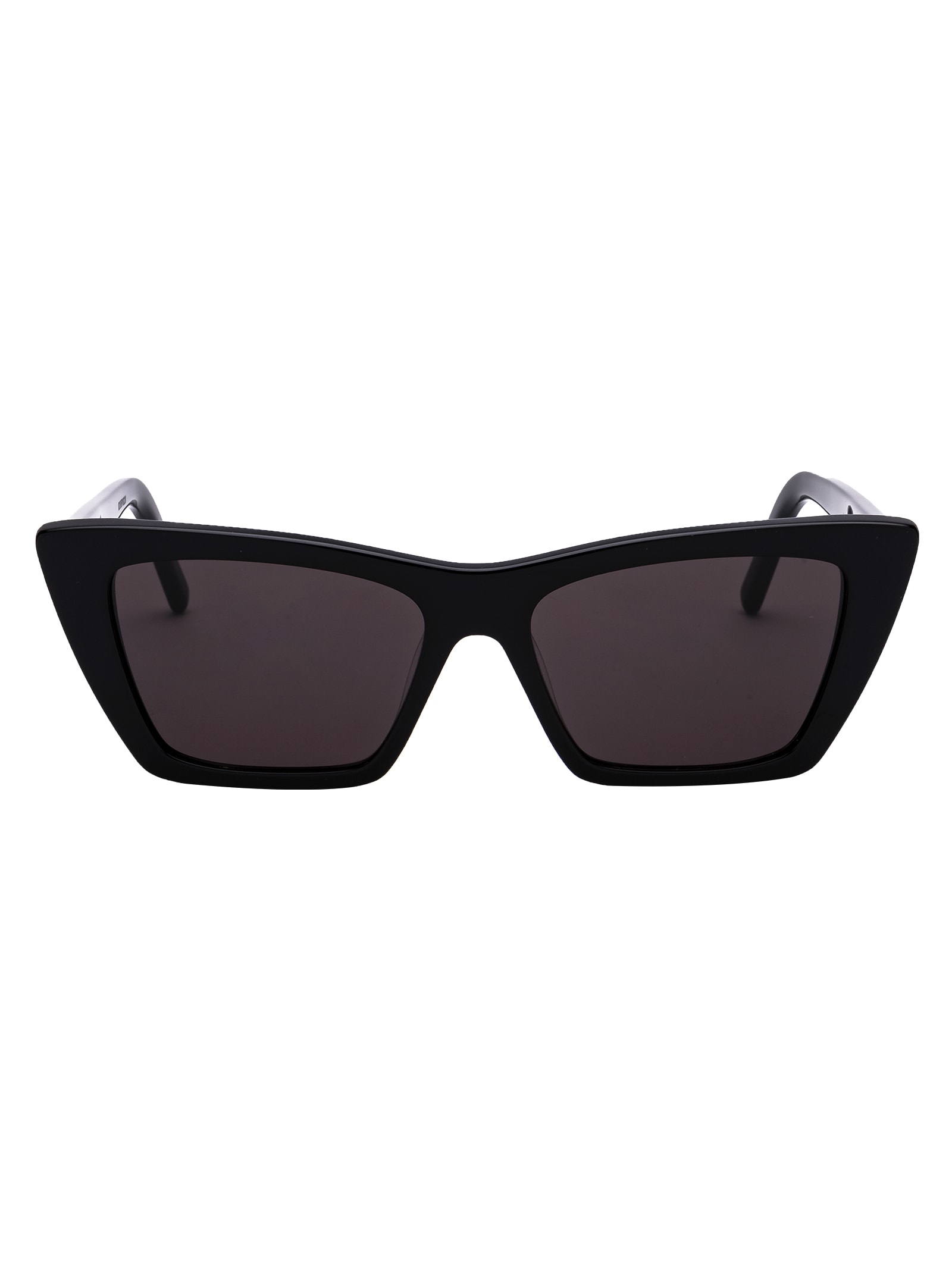 Shop Saint Laurent Sl 276 Mica Sunglasses In 001 Black Black Grey