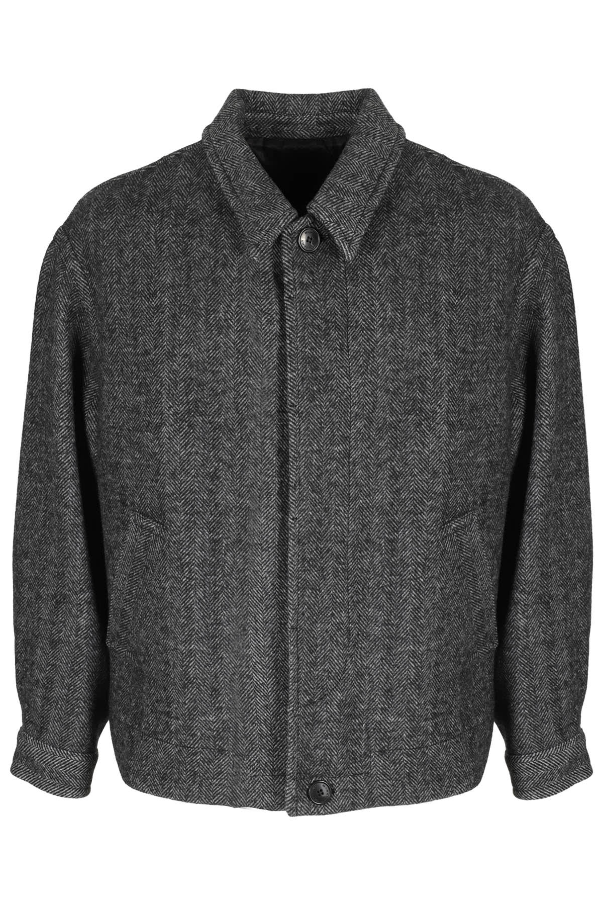 Isabel Marant Simon Wool Shirt Jacket In Gy