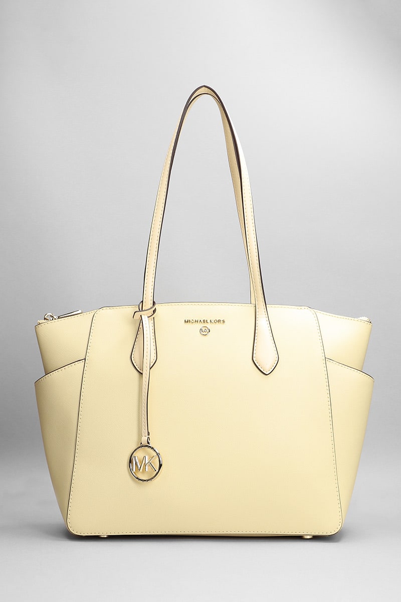 Michael Kors Mailyn Tote In Yellow Leather