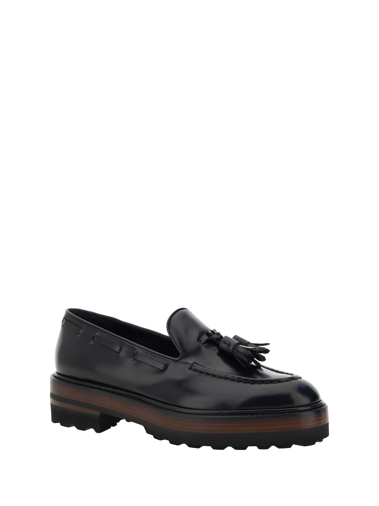 Shop Fratelli Rossetti Loafers In Nero