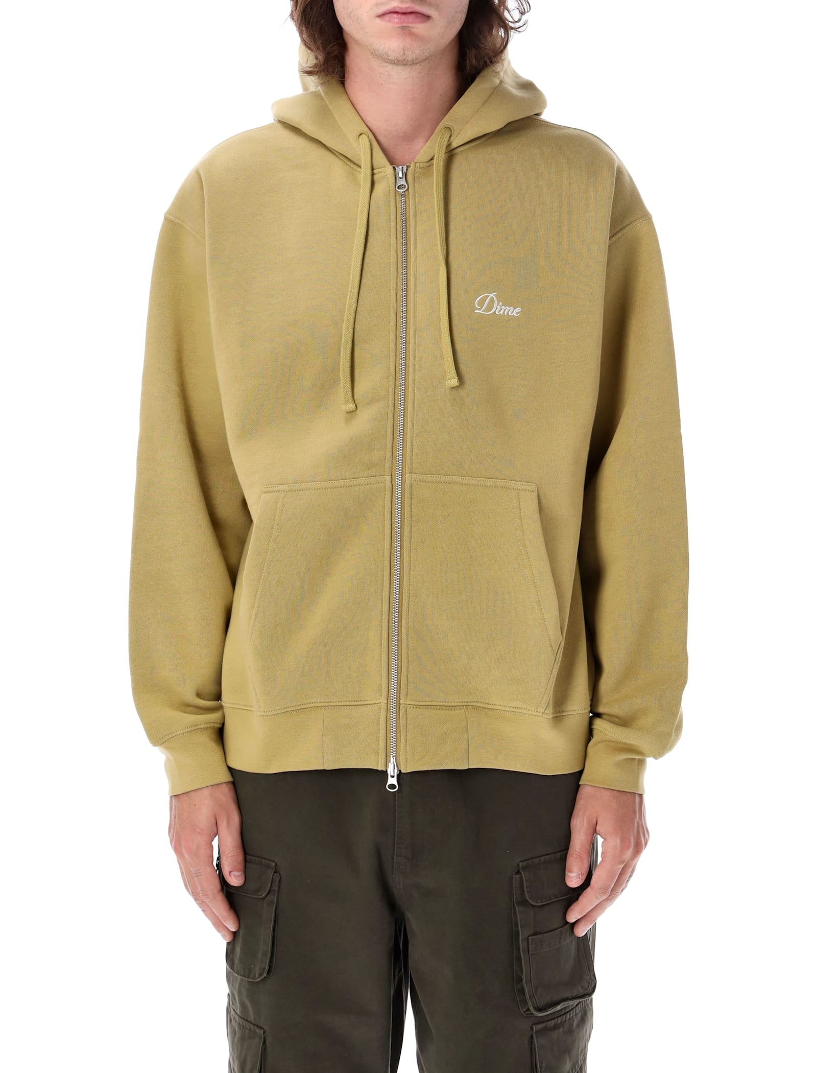 Cursive Zip Hoodie