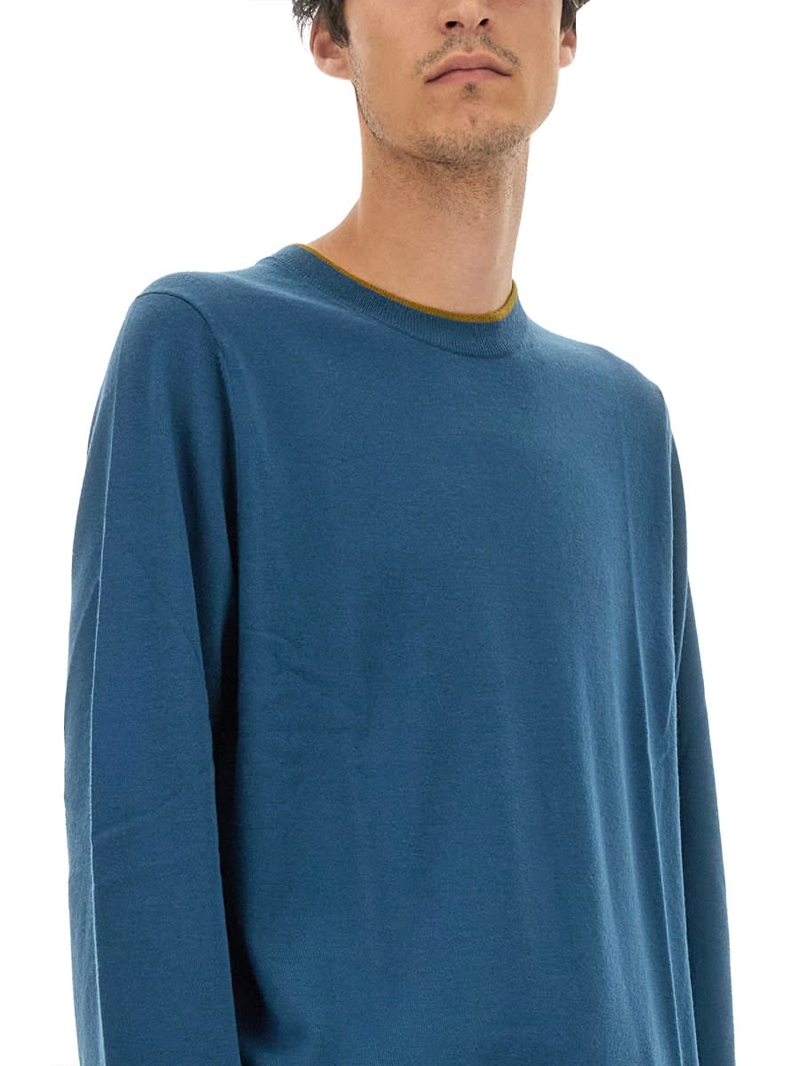 Shop Ps By Paul Smith Jersey With Logo In Blue