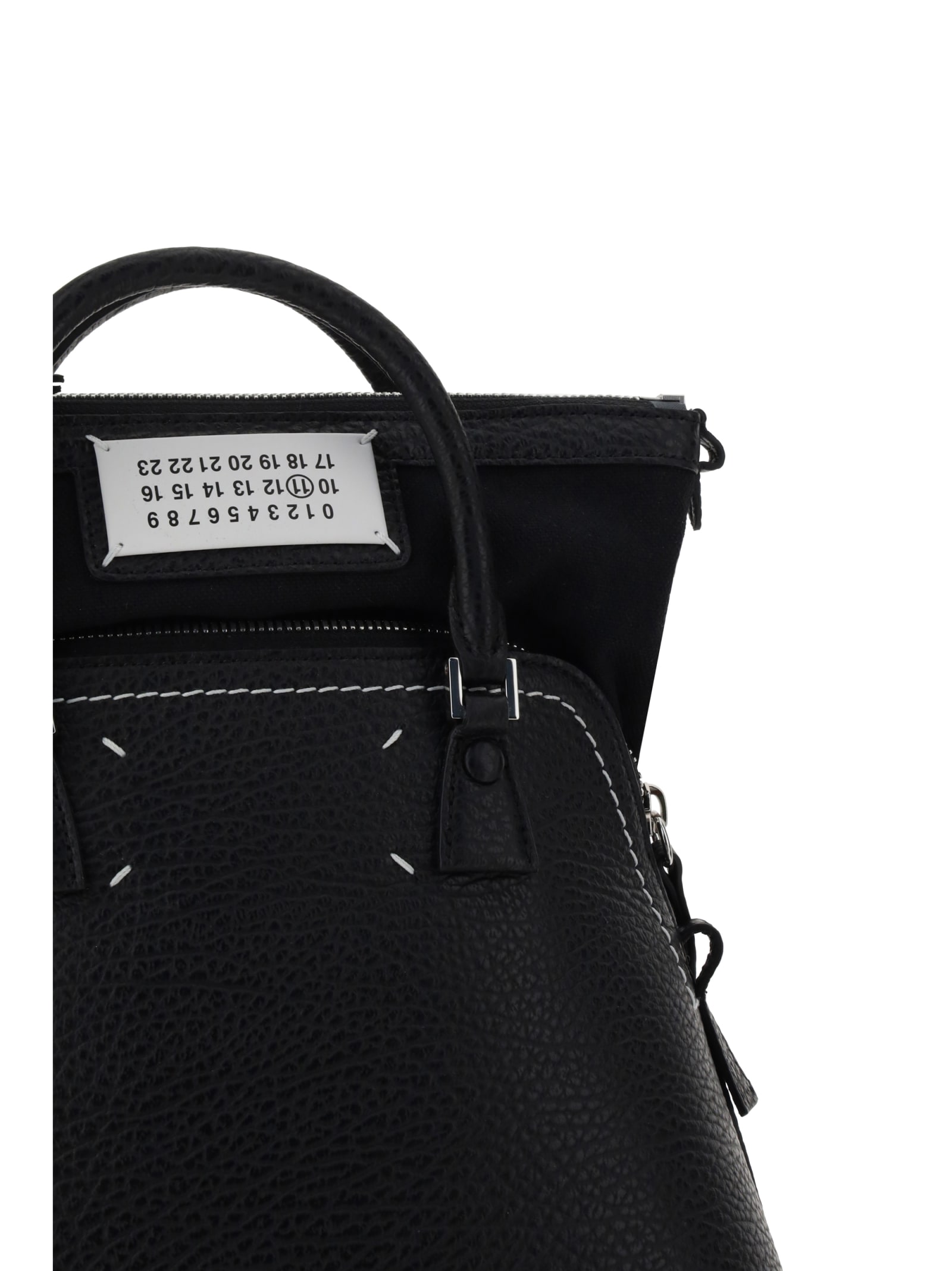 Shop Maison Margiela 5ac Handbag In Black