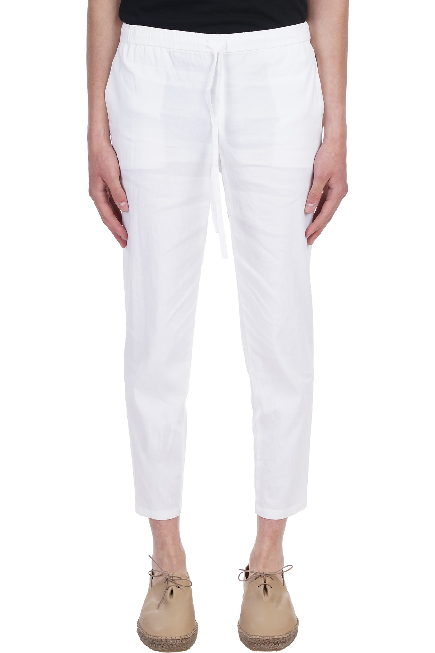 Theory Pants In White Linen ModeSens