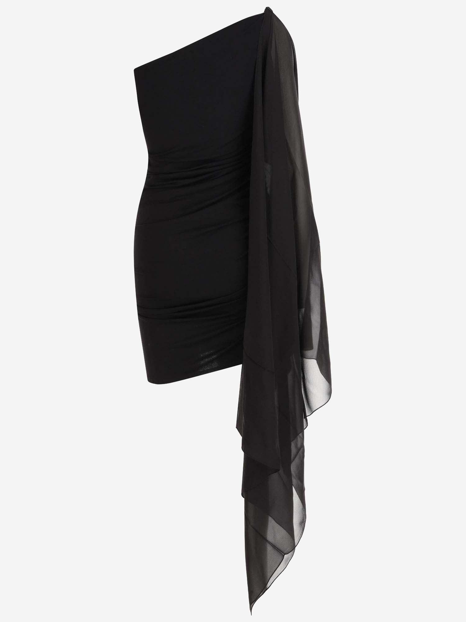 Shop Stephan Janson Mini Dress With Stole In Black