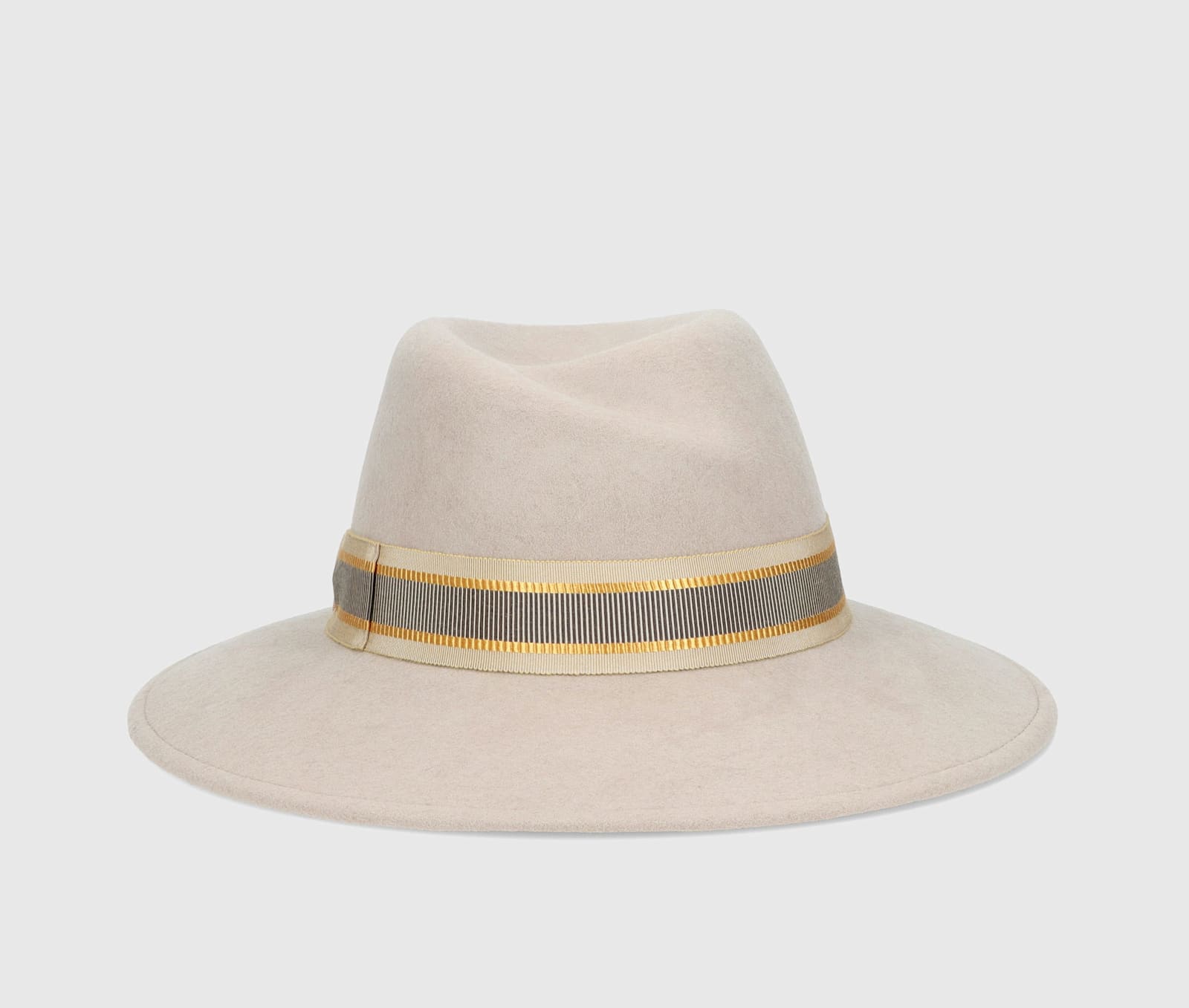 Borsalino Romy Wool Felt With Striped Hatband