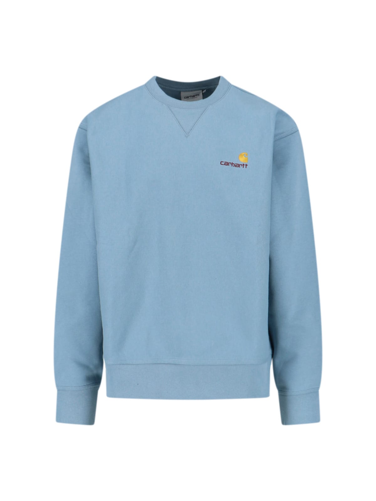 Carhartt American Script Crew Neck Sweatshirt In Blue