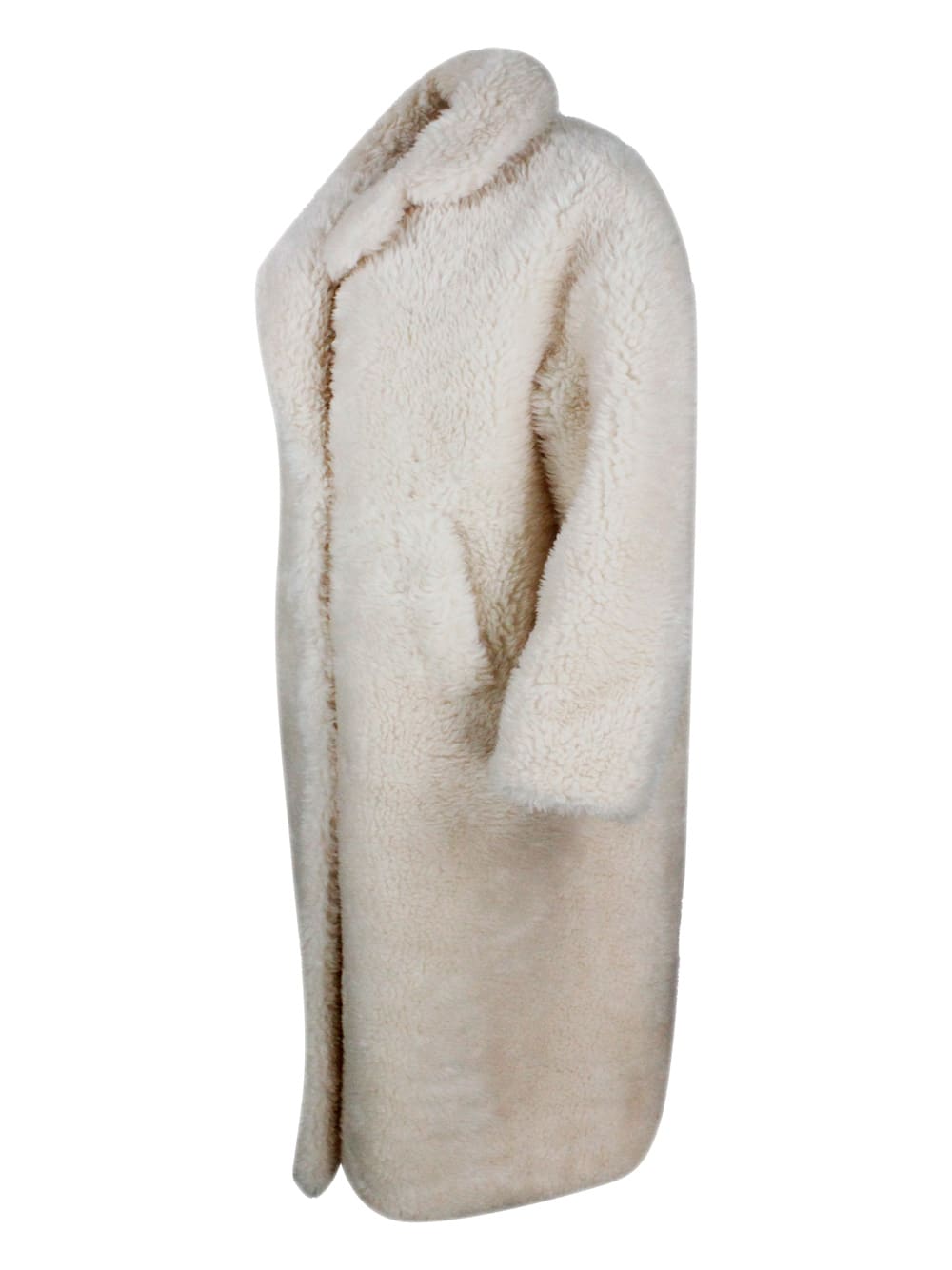 Shop Armani Exchange Coat In Cream