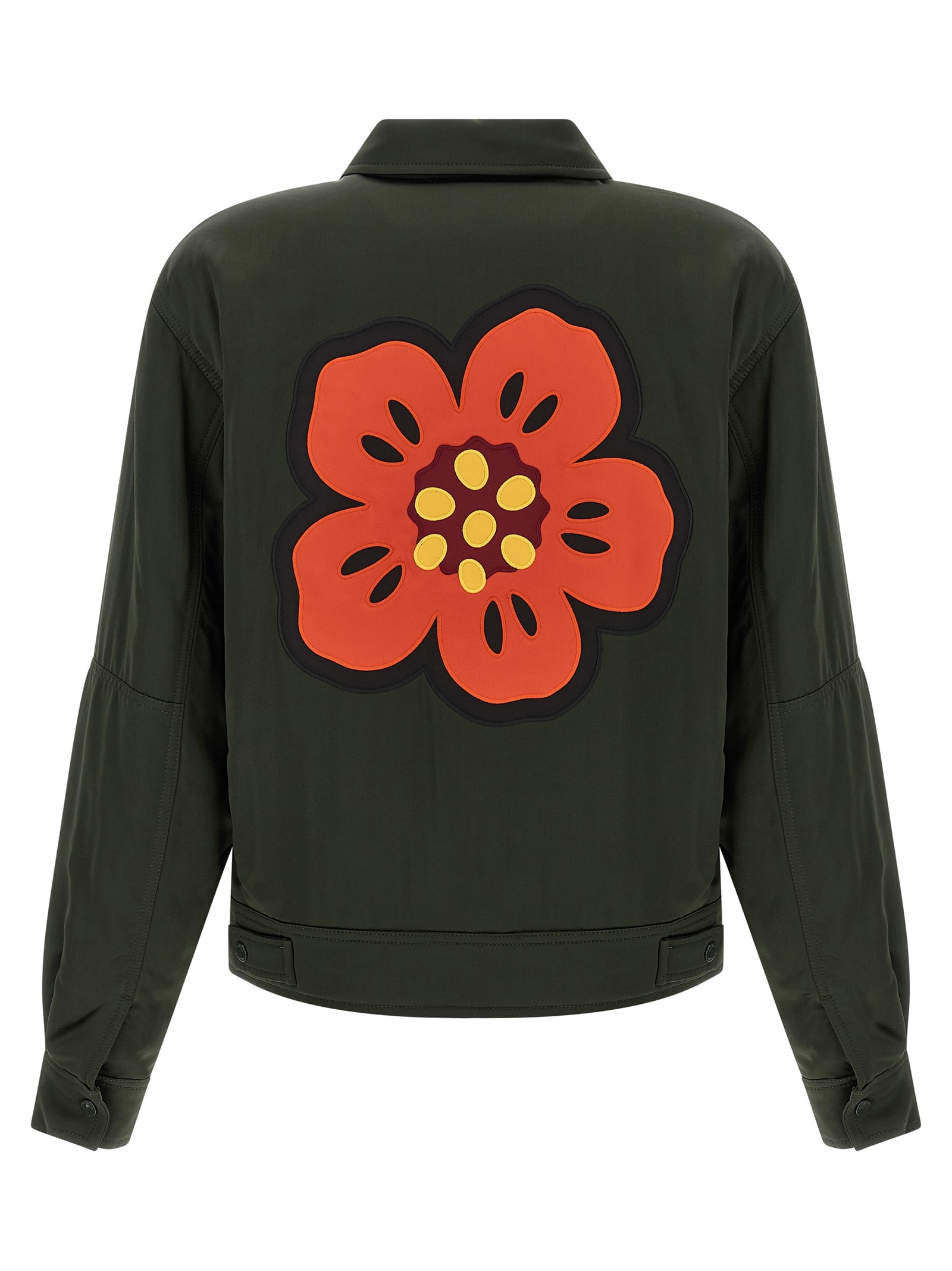 Kenzo Boke Flower Padded Jacket In Green