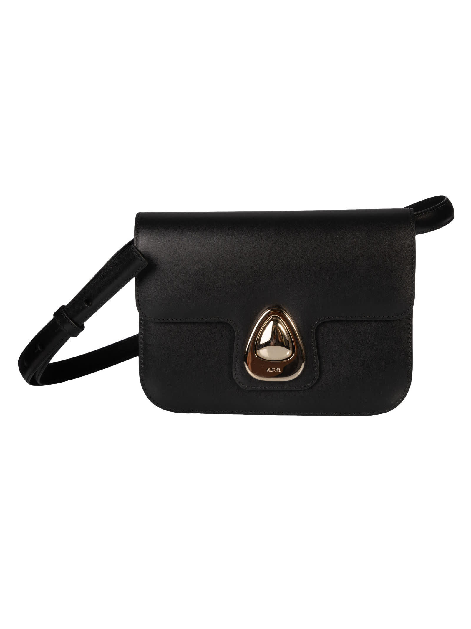 Shop Apc Astra Small Shoulder Bag In Black