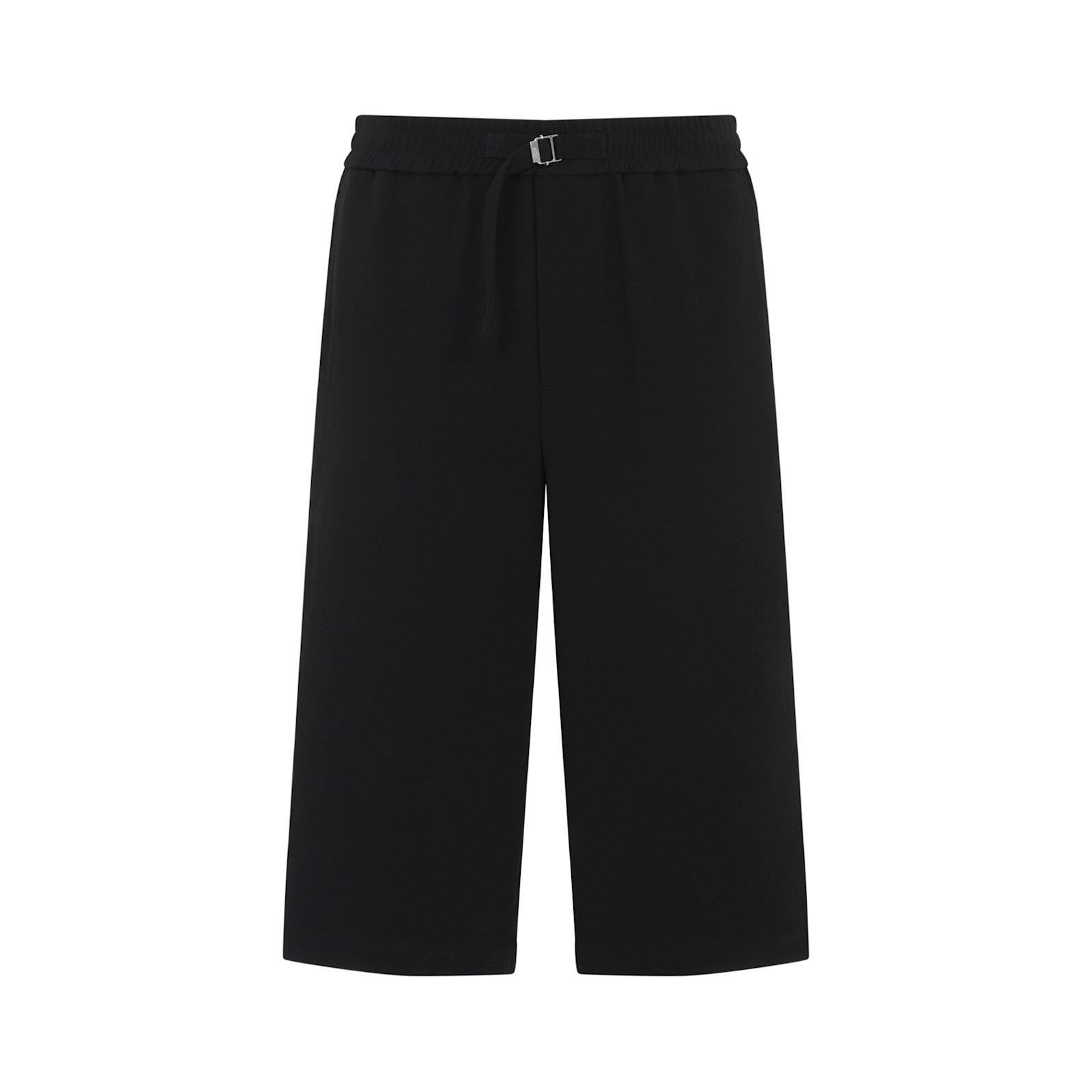 Shop Ami Alexandre Mattiussi Loose Elasticated Large Bermuda In Black