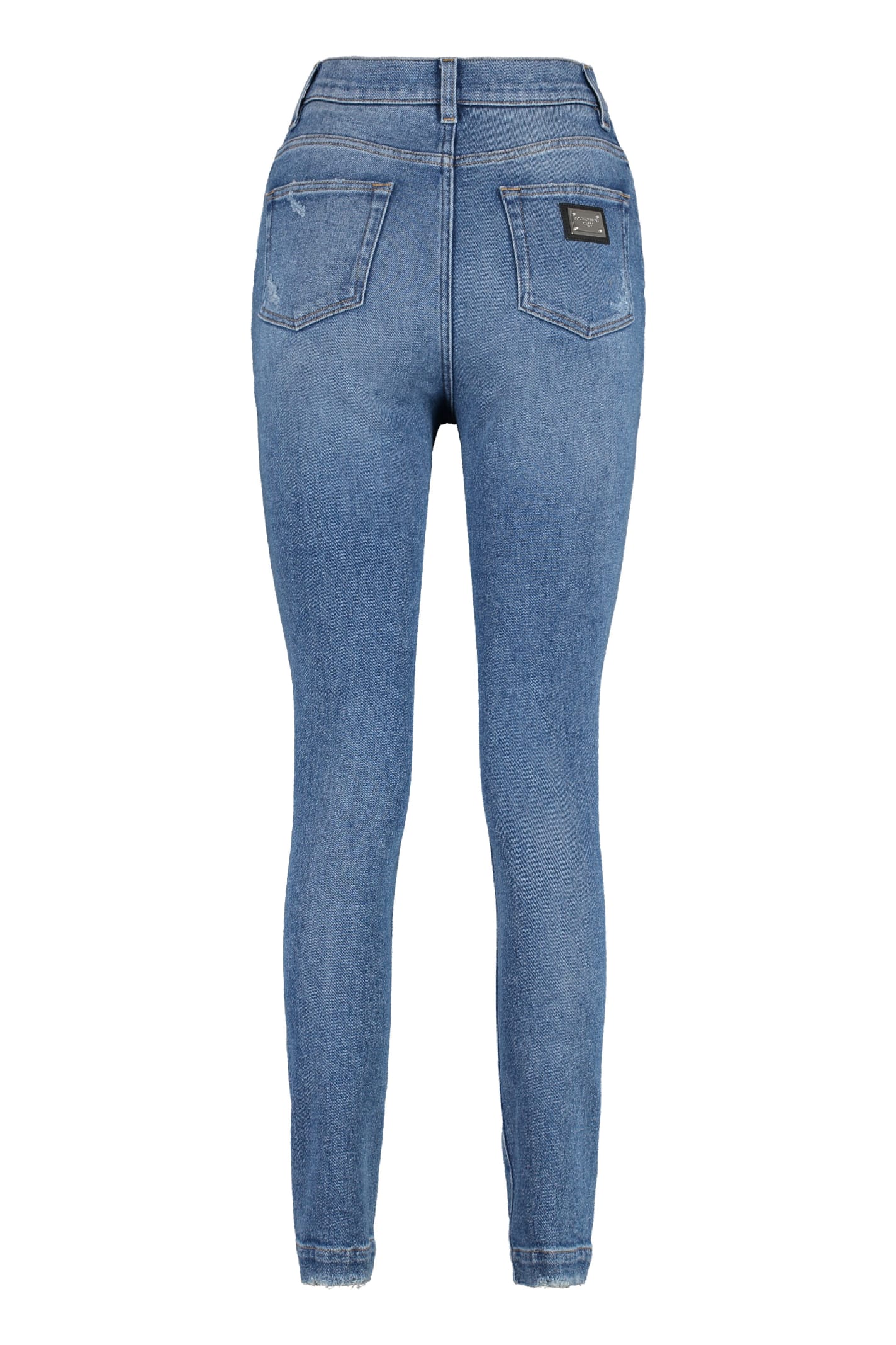 Shop Dolce & Gabbana Grace High-rise Skinny-fit Jeans