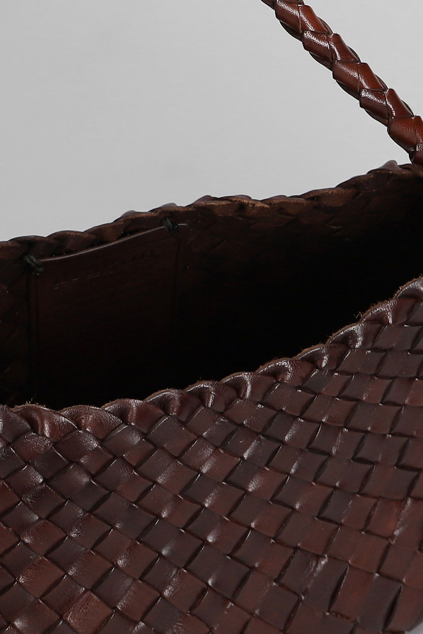 Dragon Diffusion Rosanna Mini Hand Bag In Brown Leather In Brown