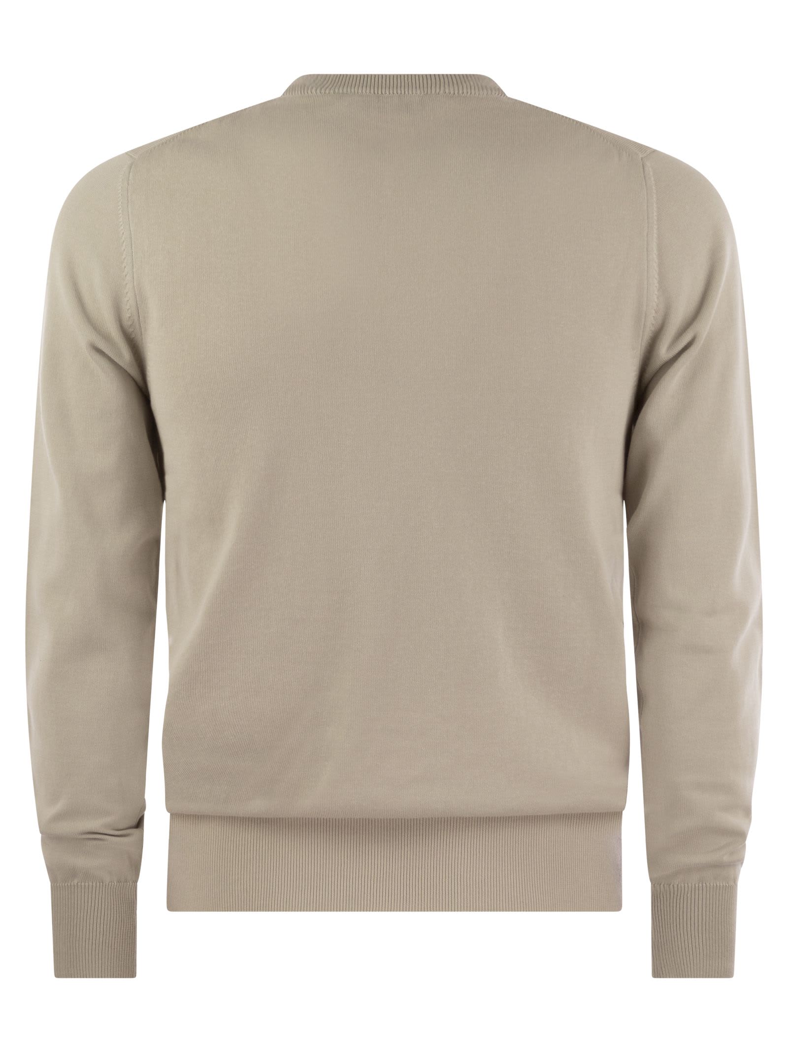 K-way Sebastien - Crewneck Cotton Sweatshirt In Beige