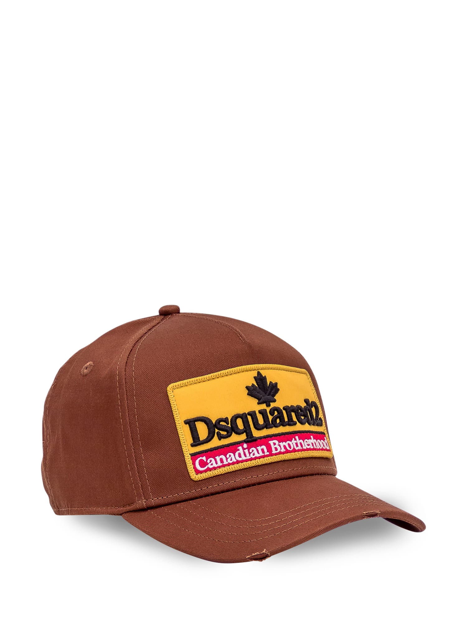 Shop Dsquared2 Canadian Brotherhood Baseball Cap In Nocciola