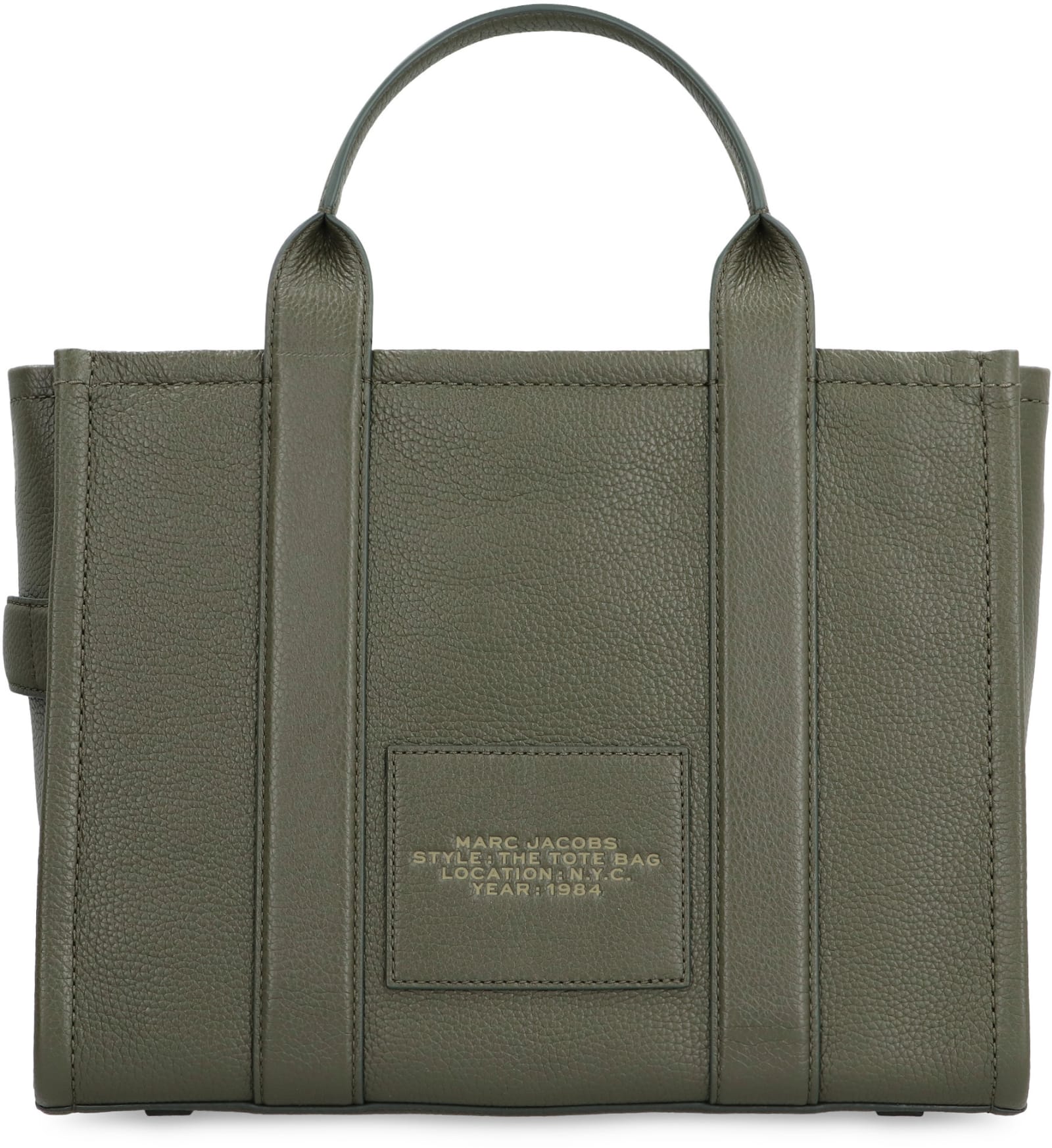 Shop Marc Jacobs The Tote Bag Leather Bag In Green