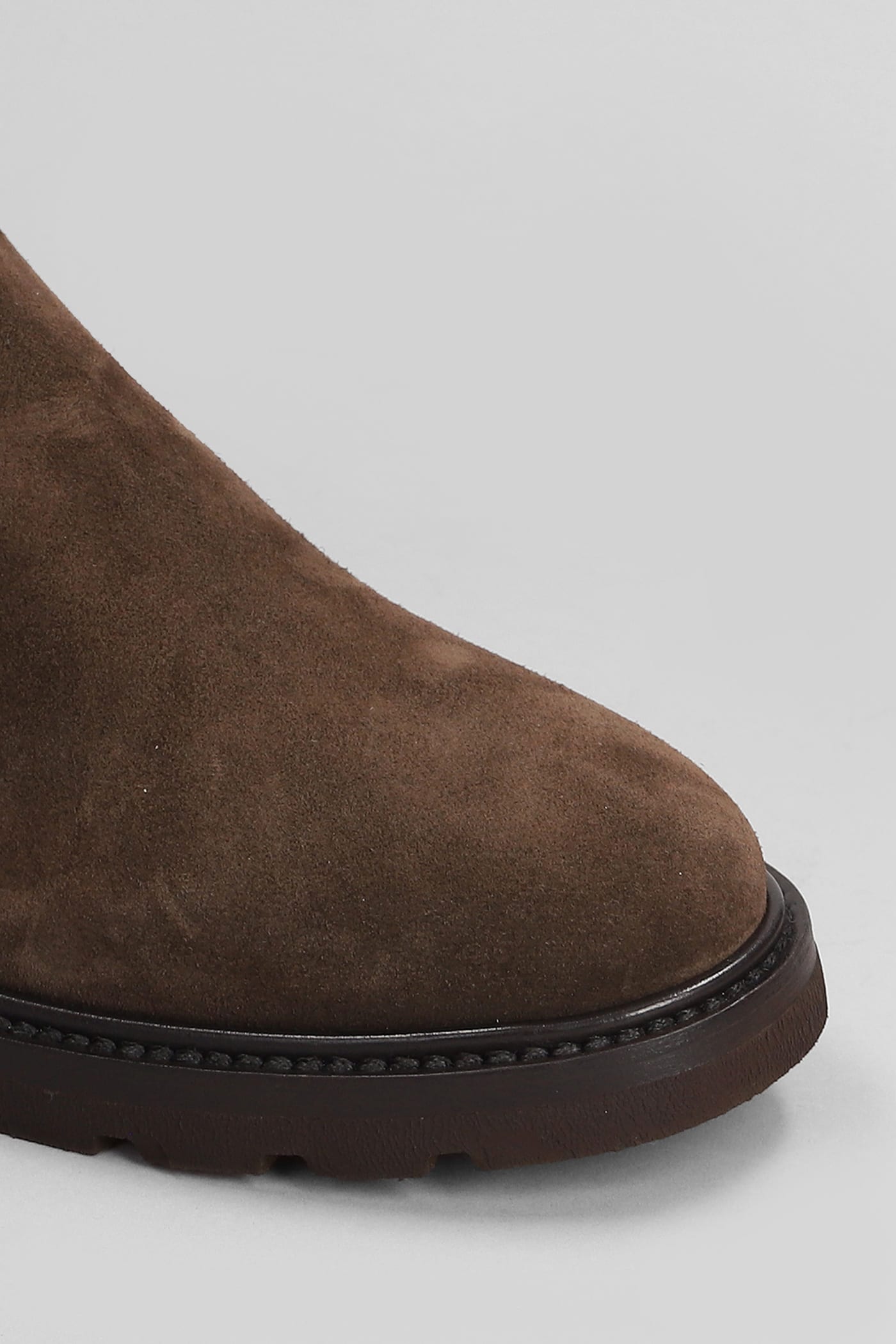 Shop Henderson Baracco Ankle Boots In Brown Suede