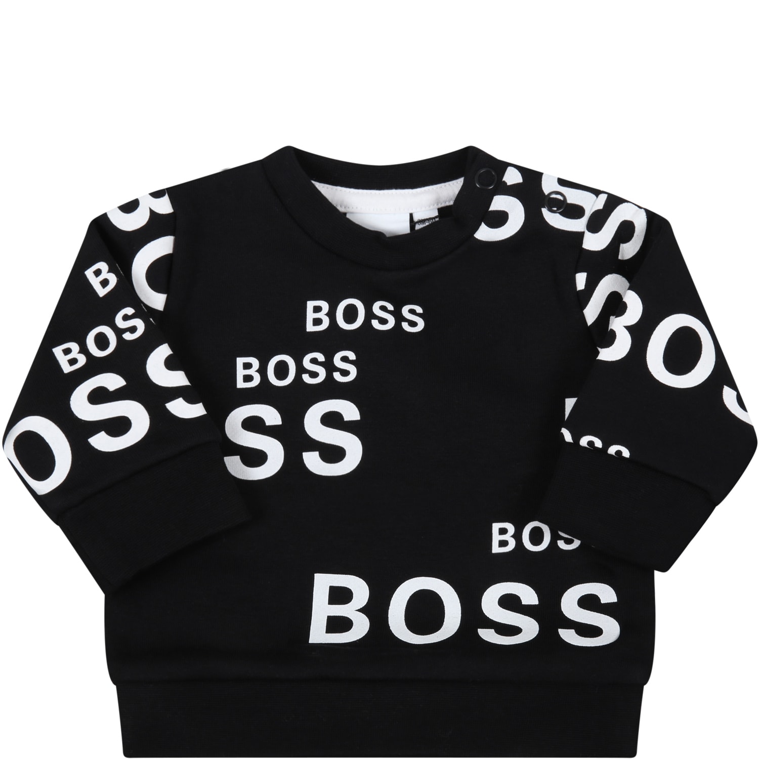 Hugo Boss Black Sweatshirt For Baby Kids With Logos