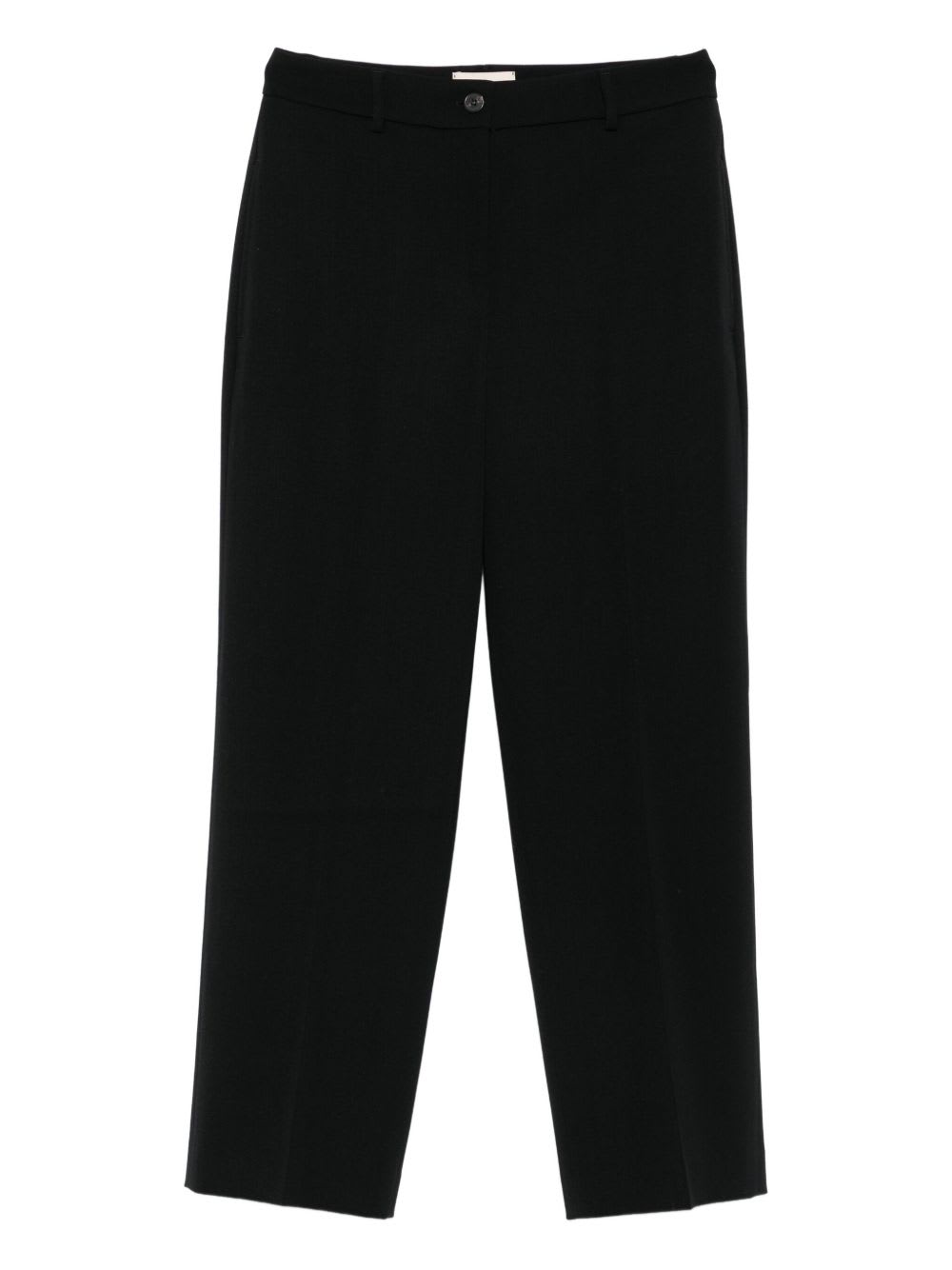Via Masini 80 Button-fastening Trousers In Black