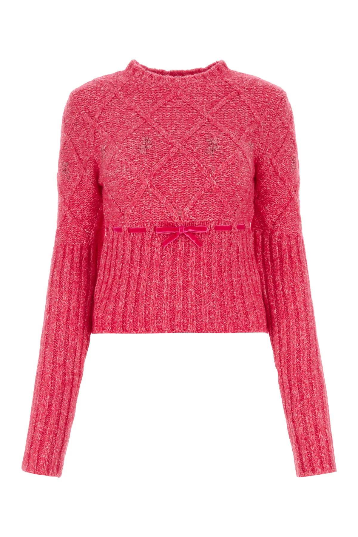 CORMIO FUCHSIA WOOL BLEND SWEATER