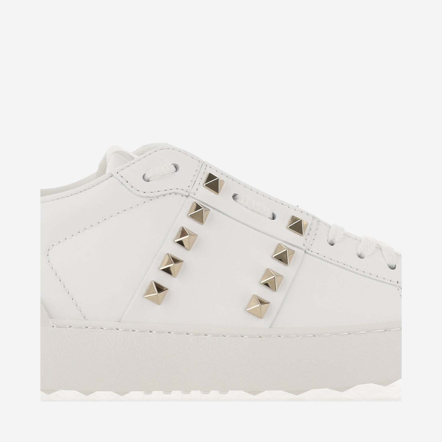Shop Valentino Rockstud Untitled Sneaker In White