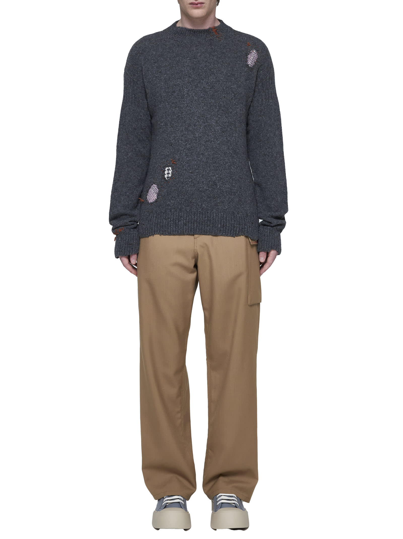 Shop Marni Sweater In Granite