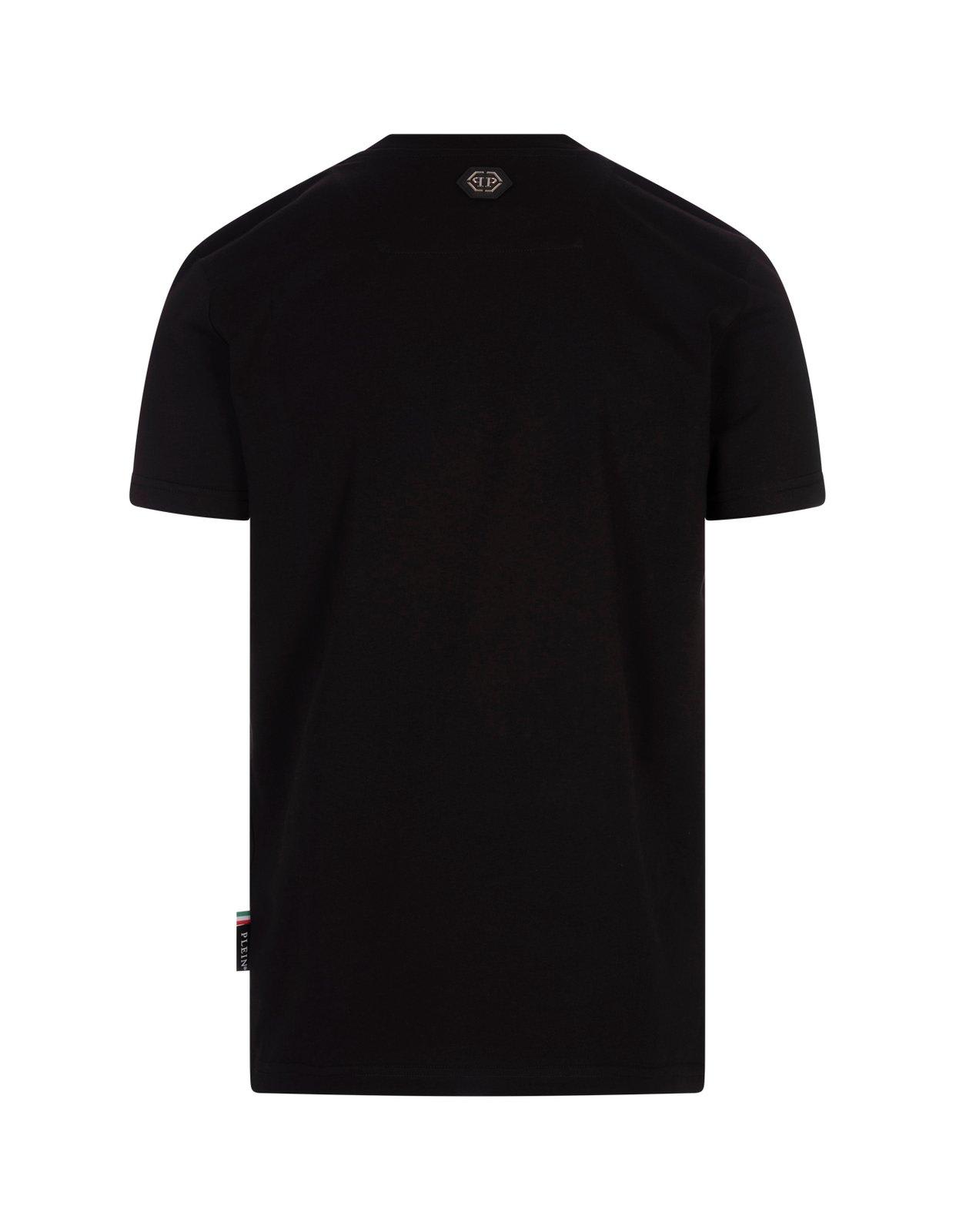 Shop Philipp Plein Round Neck Ss Skull T-shirt In Nero