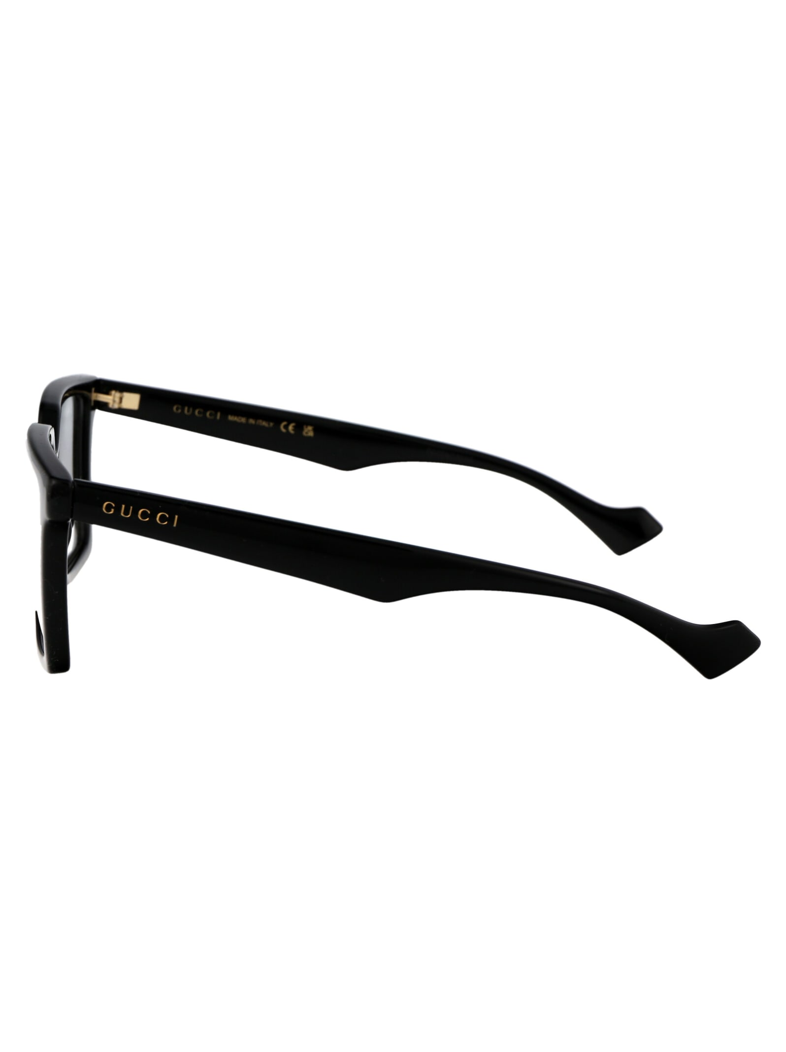 Shop Gucci Gg1540o Glasses In 005 Black Black Transparent