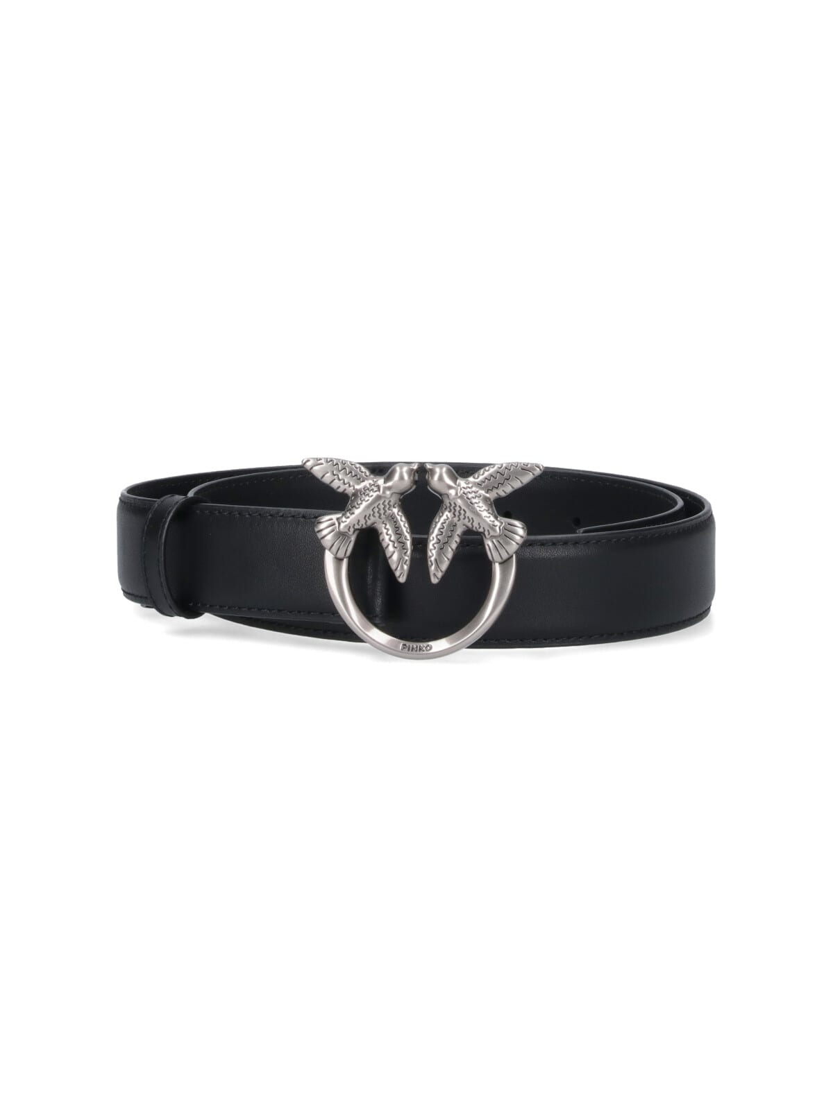 Pinko Genuine Leather Stylish Belt In Black