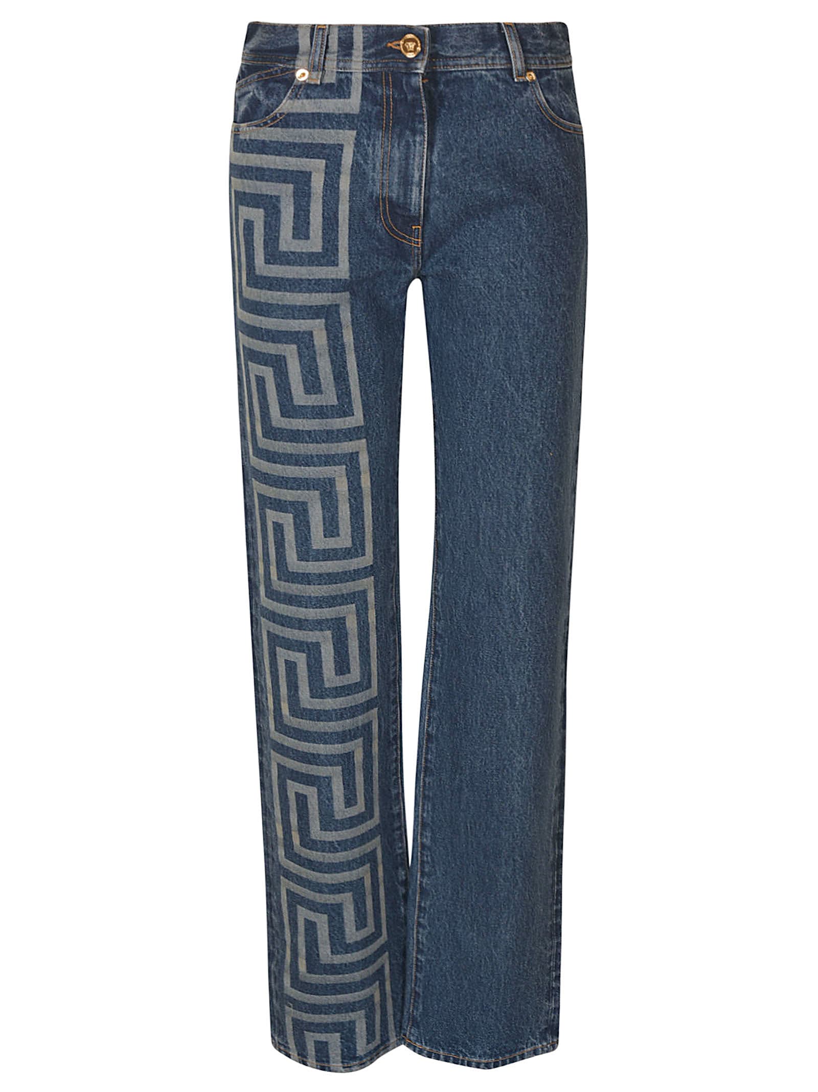 Versace Printed Straight Jeans