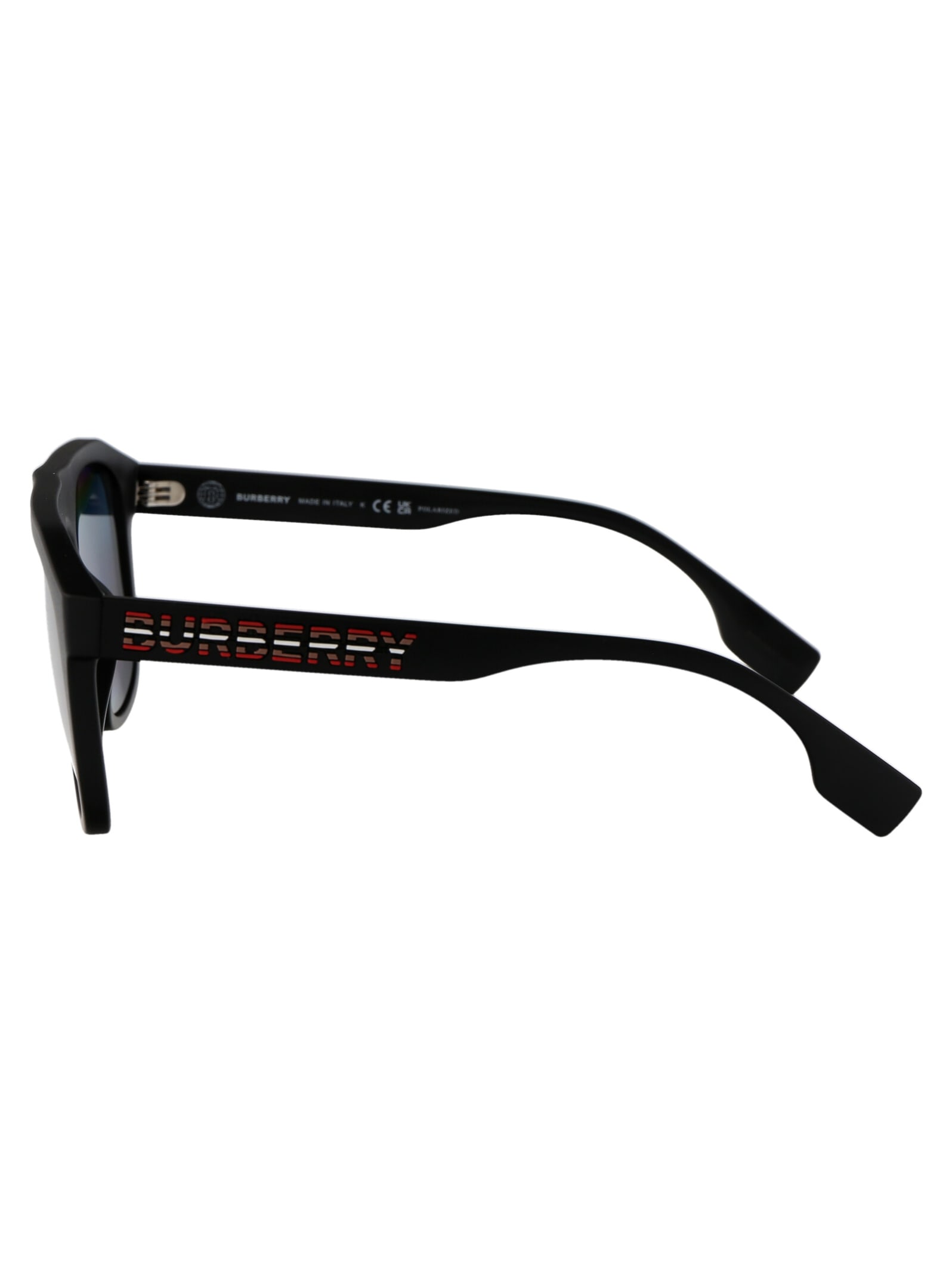Shop Burberry Eyewear Wren Sunglasses In 346481 Matte Black