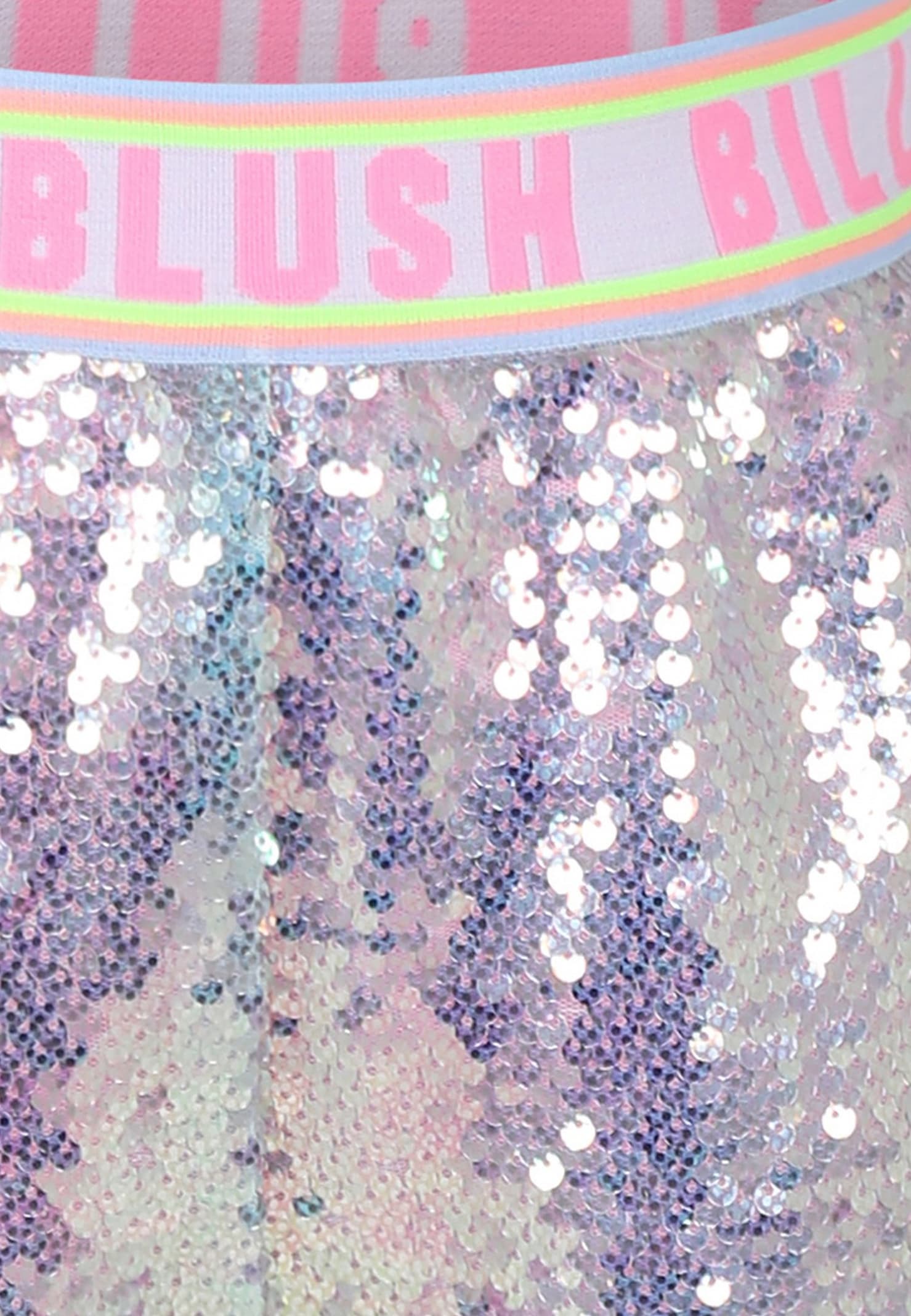 Shop Billieblush Silver Shorts For Girl With Logo