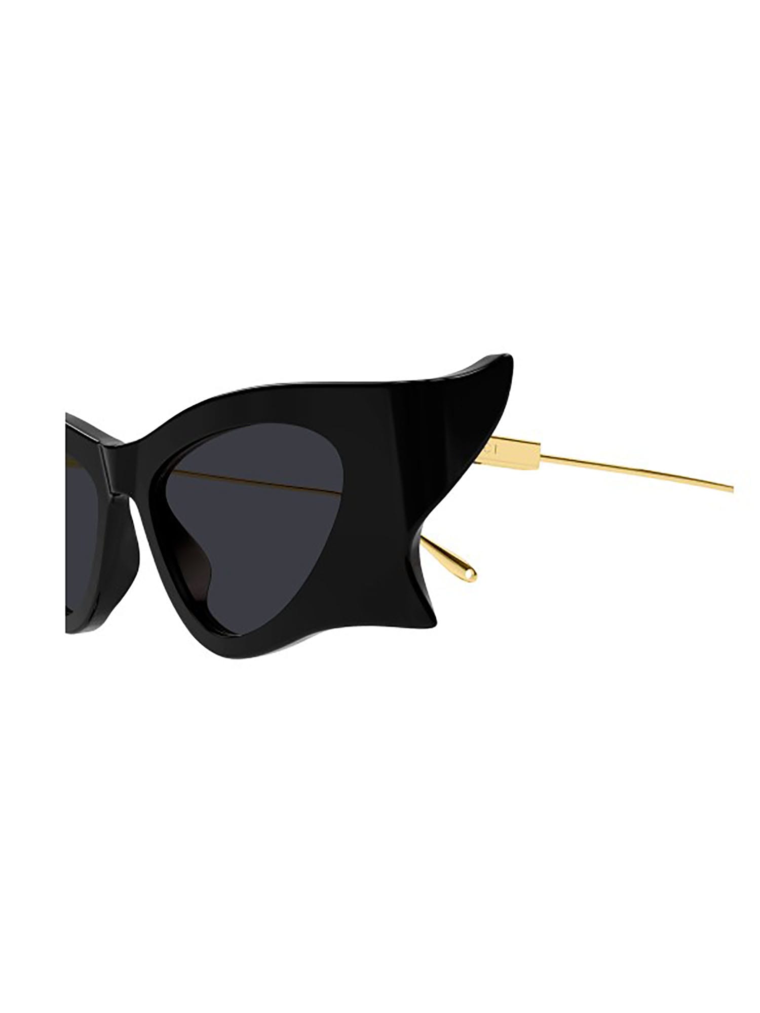 Shop Gucci Gg1328s Sunglasses In Black-gold-grey