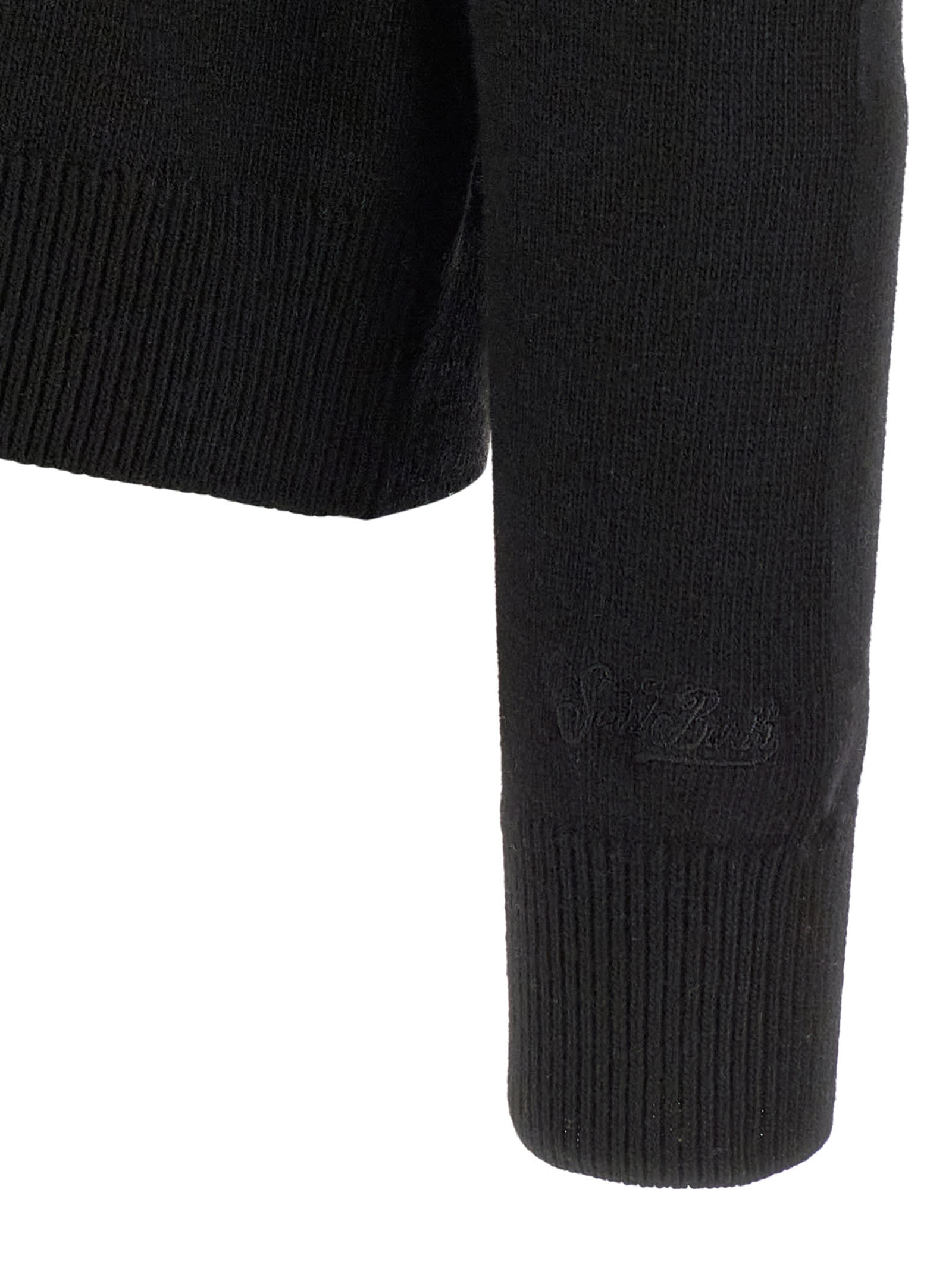 Mc2 Saint Barth New Queen-vacanze Di Natale Sweater Limited Ed. In Black