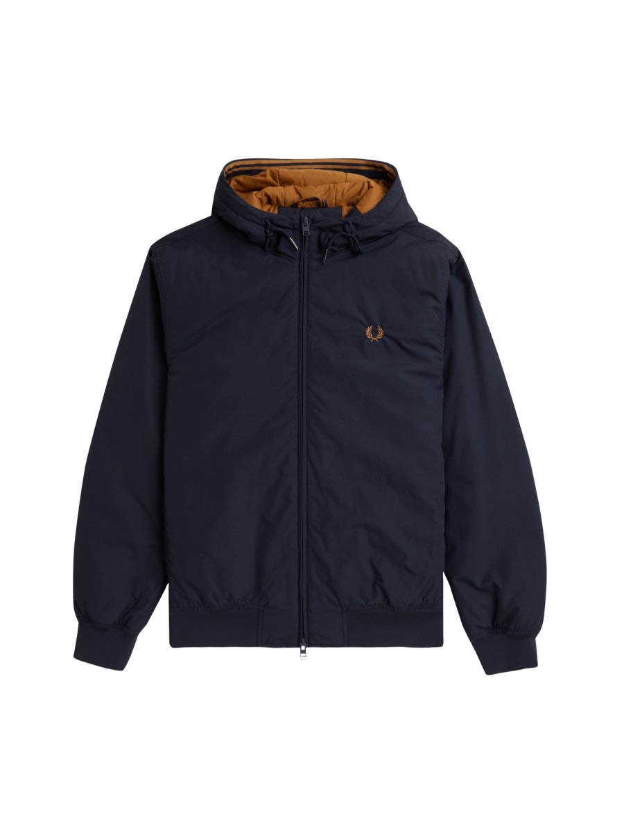 Shop Fred Perry Jacket With Logo In Blue