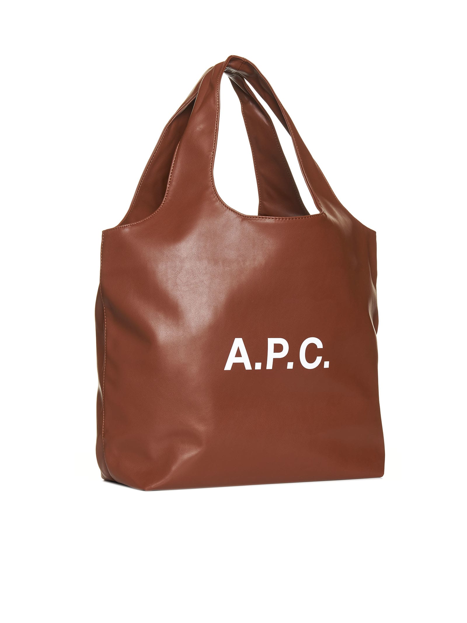 Apc A.p.c. Ninon Small Top Handle Bag In Noisette