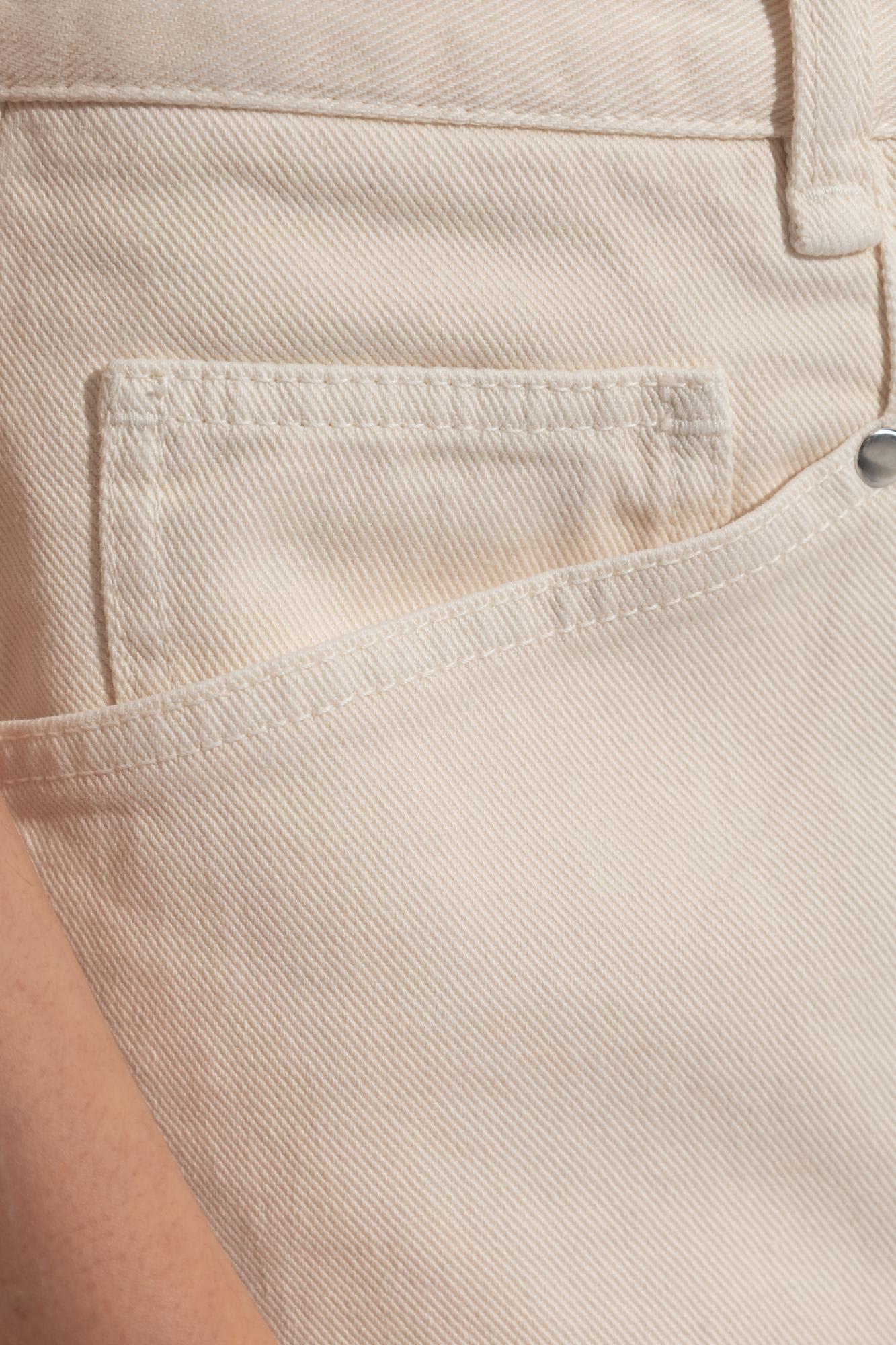 Lemaire Drop-crotch Jeans In White