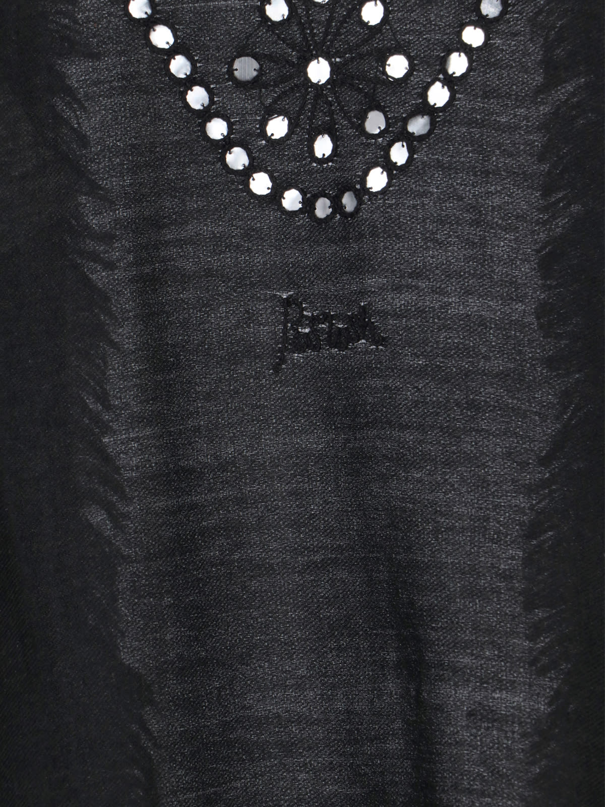 Shop P.a.r.o.s.h Cashmere High Shoulder Cardigan In Black