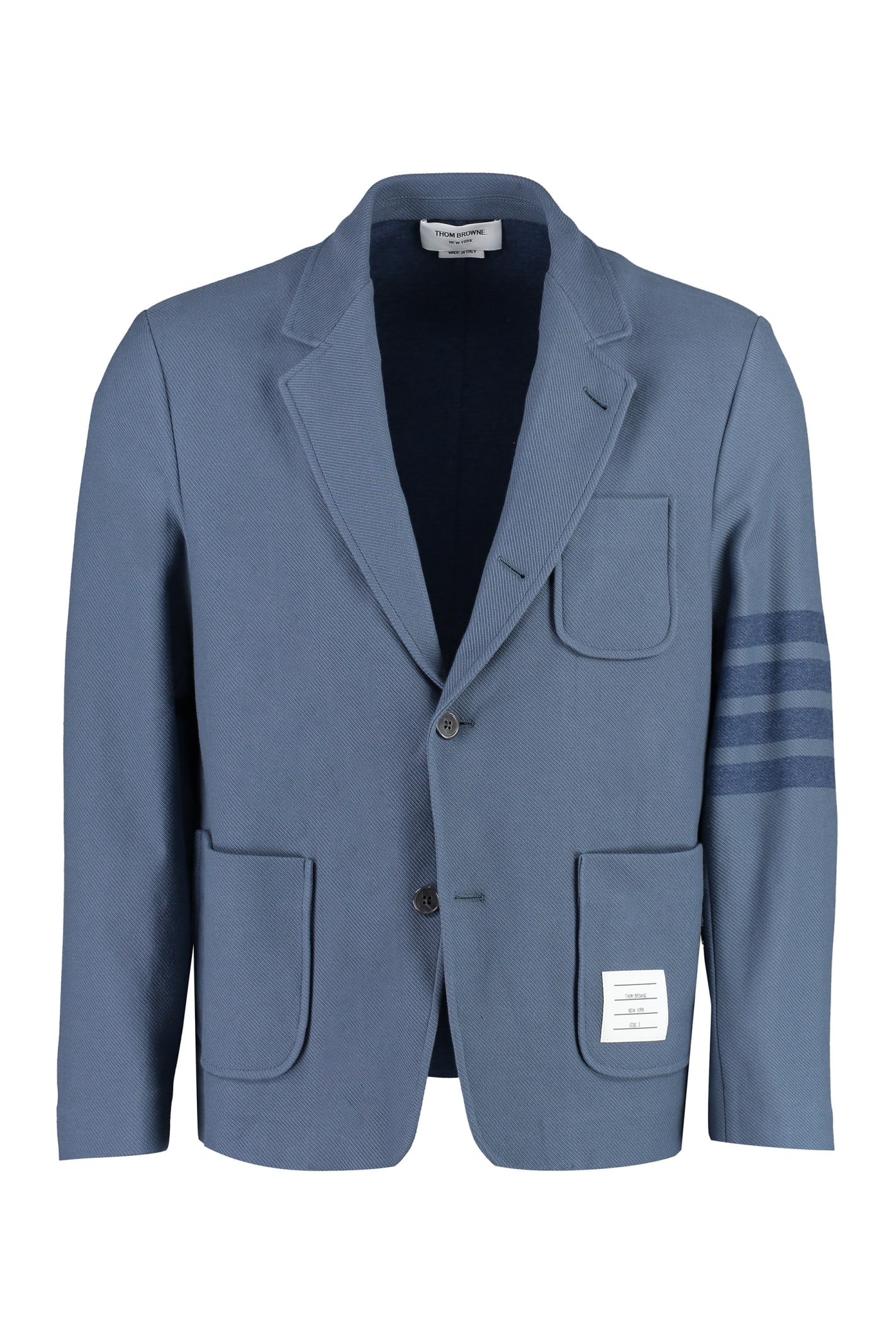 希少品 15万 THOM BROWNE cotton navy blazer-