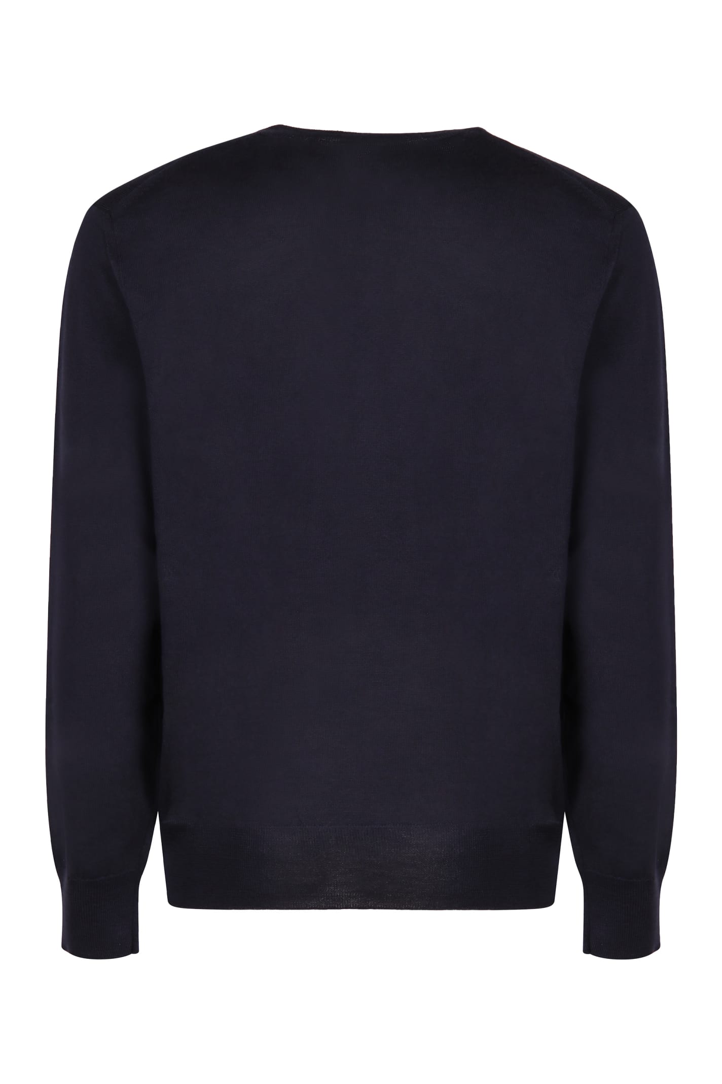 Shop Etro Crew-neck Wool Sweater In Blue