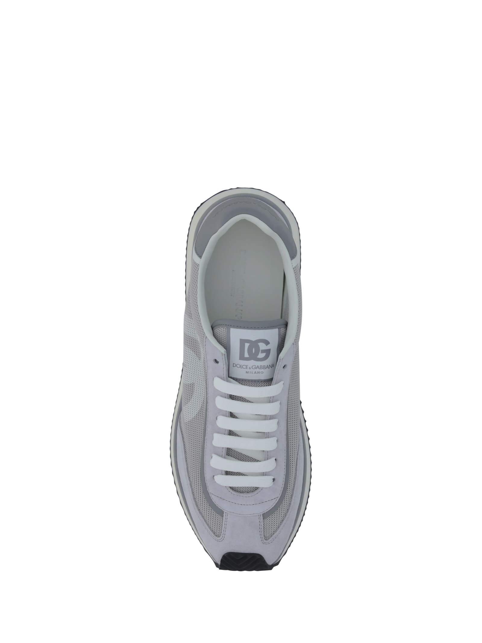 Shop Dolce & Gabbana Sneakers In Grigio/bianco